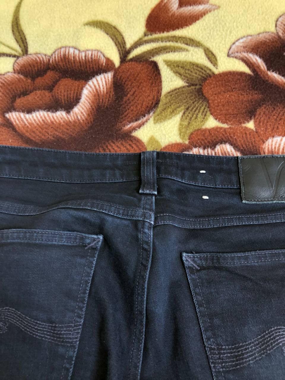 Nudie Jeans NUDIE Black Wash Denim Regular Skinny Straight Jeans Size US 32 / EU 48 - 6 Thumbnail
