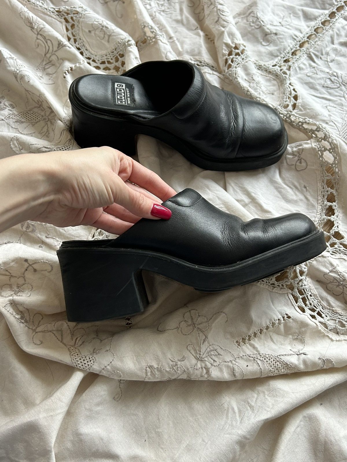 Nine West × Vintage Amazing Leather Heels Boots Nine West Vintage Y2K Size US 7 / IT 37 - 9 Thumbnail