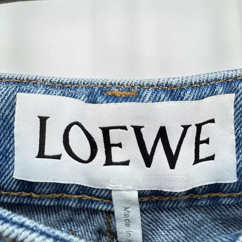 Loewe Loewe Washed Leather Patch Denim Pants Size 42" / US 20 - 5 Thumbnail