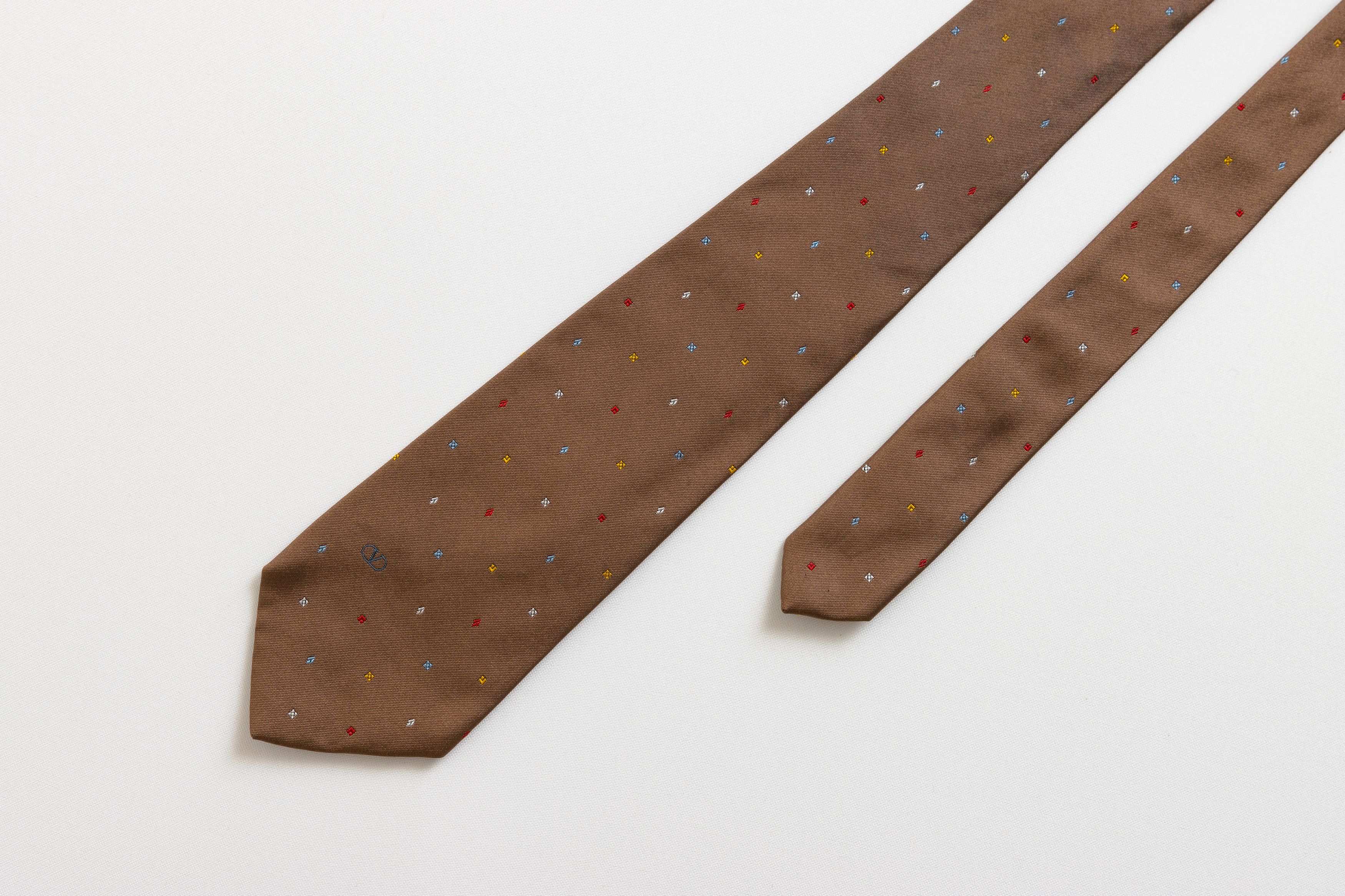 Valentino Valentino made in Italy Tie abstract Silk Nedcktie 031 Size ONE SIZE - 1 Thumbnail