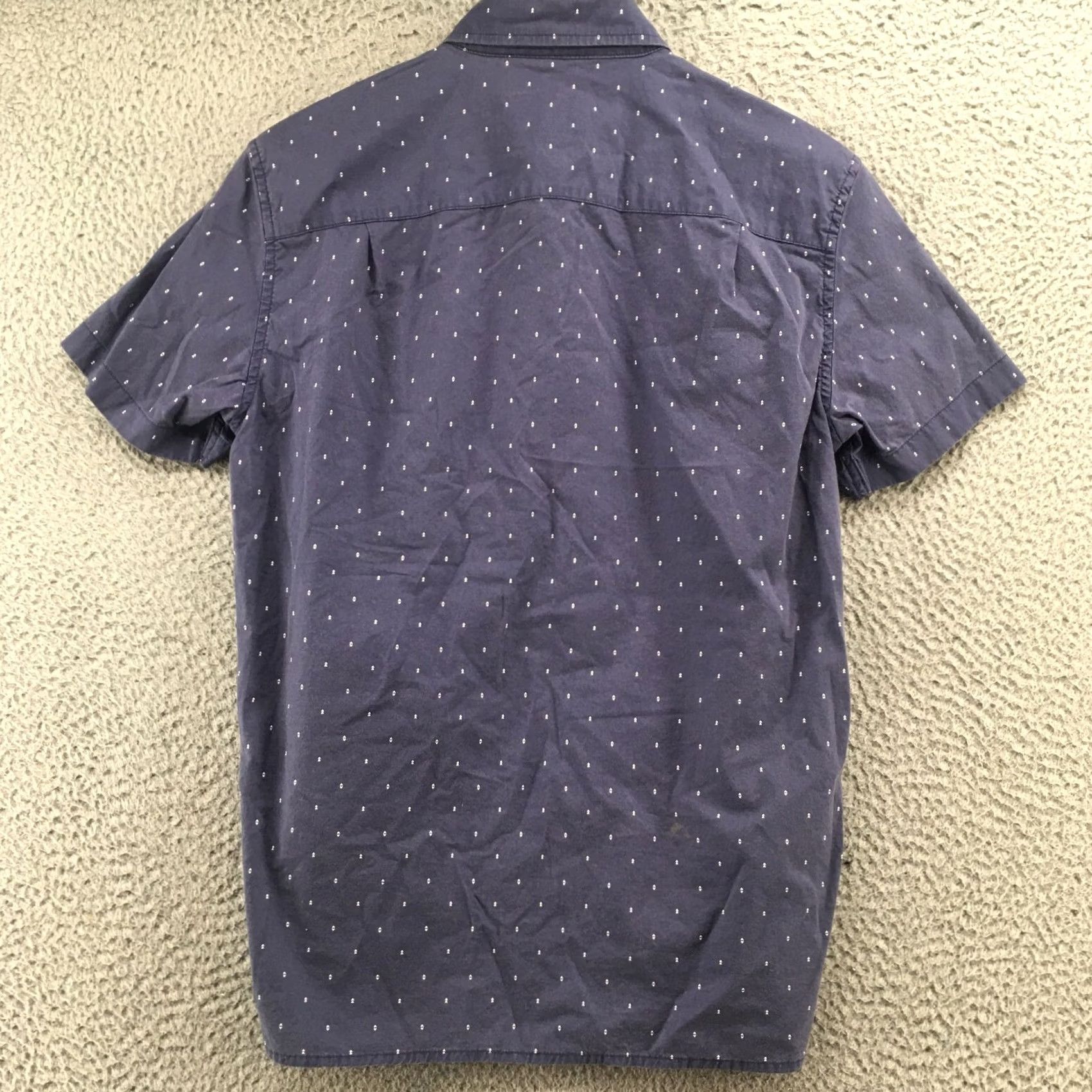 American Eagle Outfitters American Eagle Outfitters Button-Up Short Sleeve Shirt Mens XS Blue Multicolor Cotton Blend Size US XS / EU 42 / 0 - 7 Thumbnail