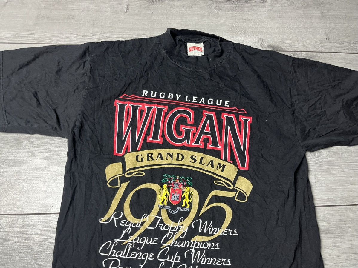 Vintage Wigan Rugby League Grand Slam Nutmeg 1995 tshirt size Large Size US L / EU 52-54 / 3 - 3 Thumbnail