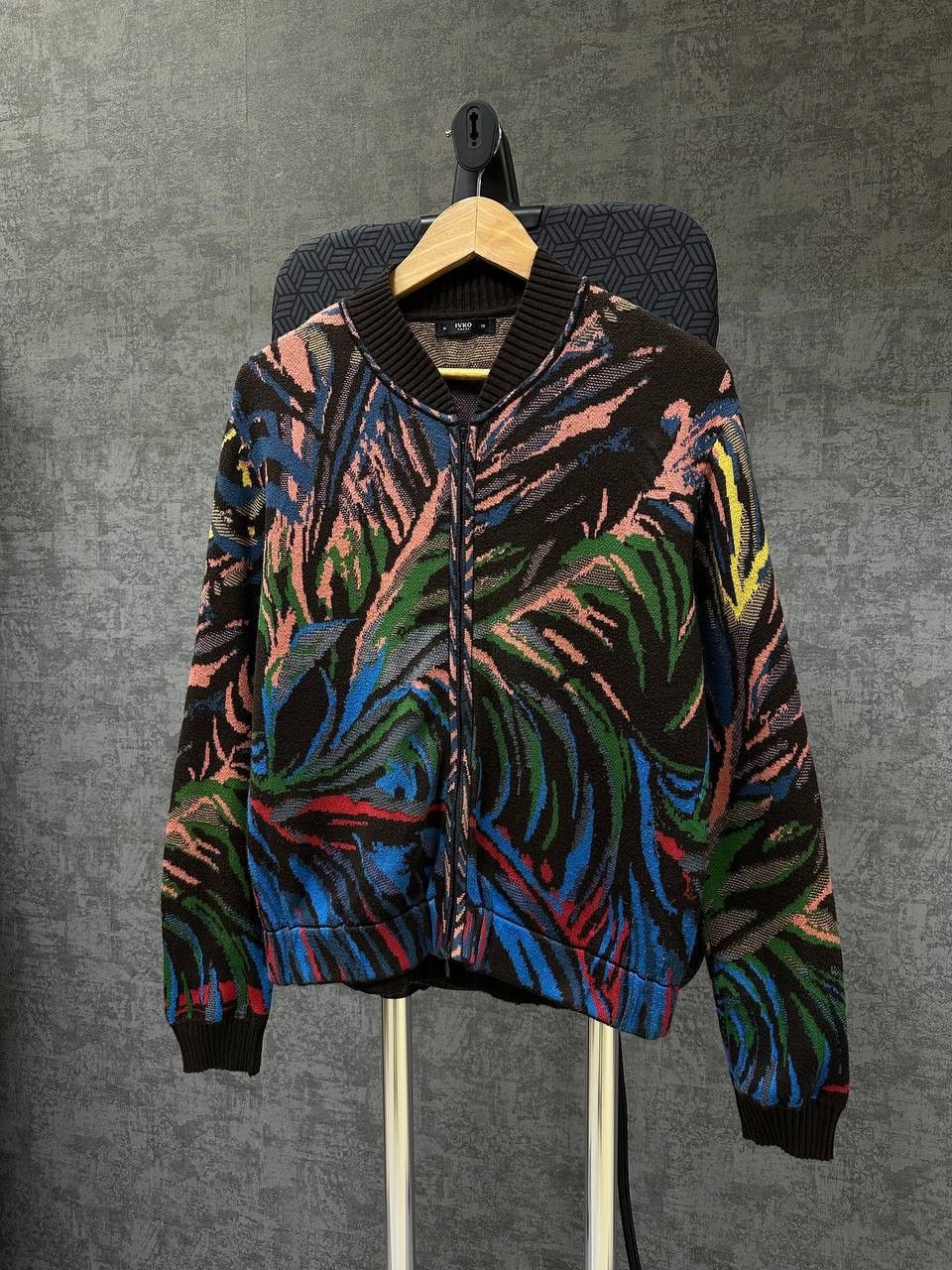 Vintage Vintage Ivko Full Zip Floral Cardigan Wool Sweater Size US M / EU 48-50 / 2 - 6 Thumbnail