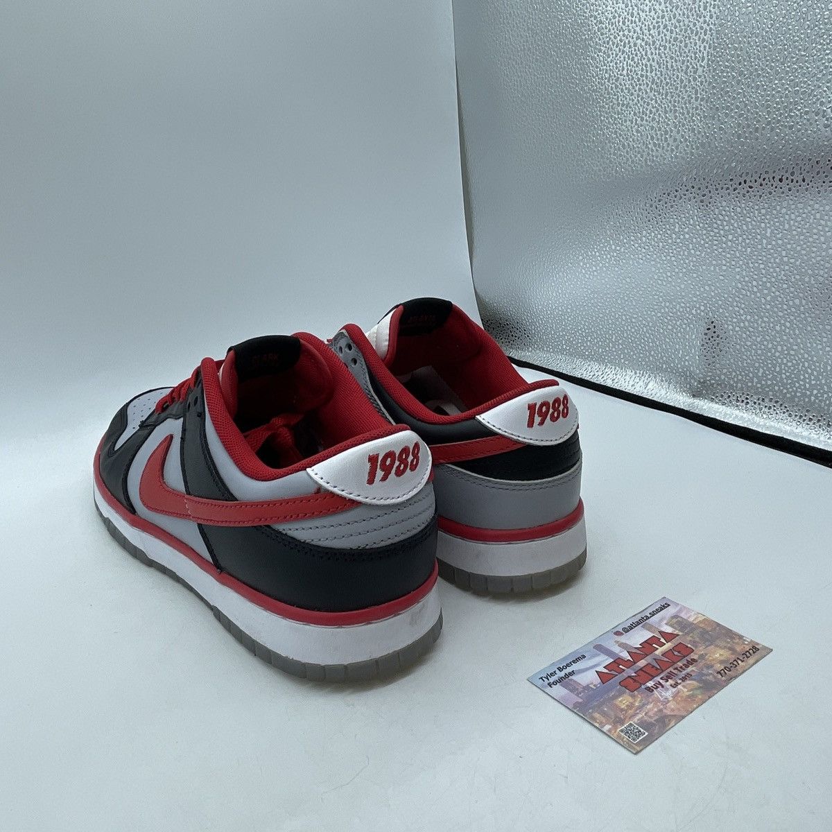 Nike Clark Atlanta university x dunk low panthers Size US 9.5 / EU 42-43 - 4 Thumbnail