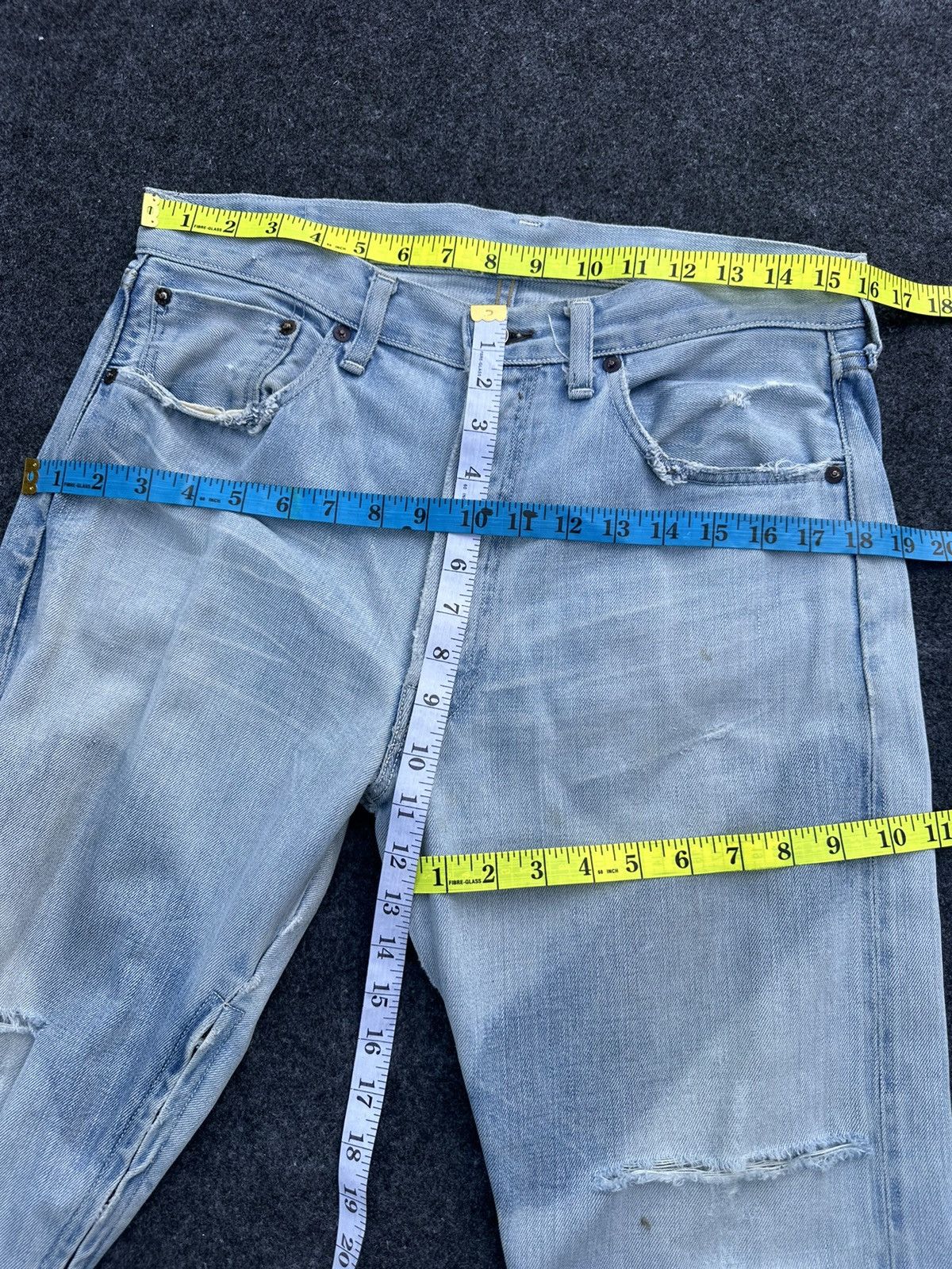 Levi's Vintage Levis 501 LVC Japan Distressed Denim 32x31 D49 Size US 32 / EU 48 - 4 Thumbnail