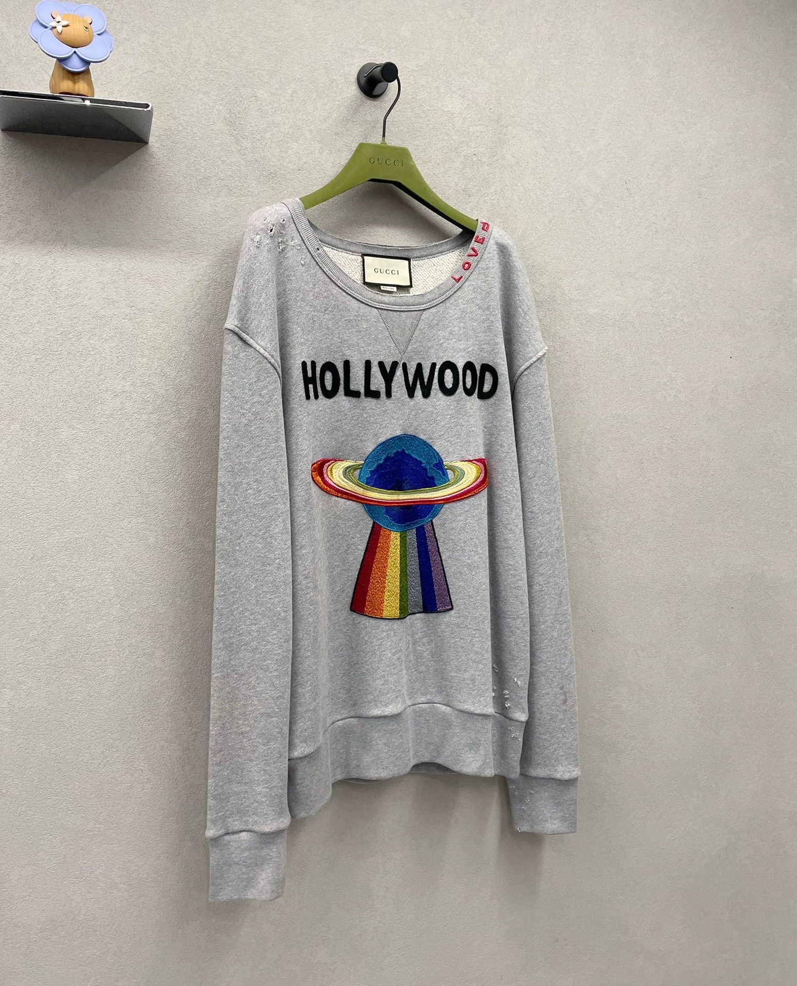 Gucci gucci gray rainbow printed unhooded sweatshirt Size US S / EU 44-46 / 1 - 2 Thumbnail