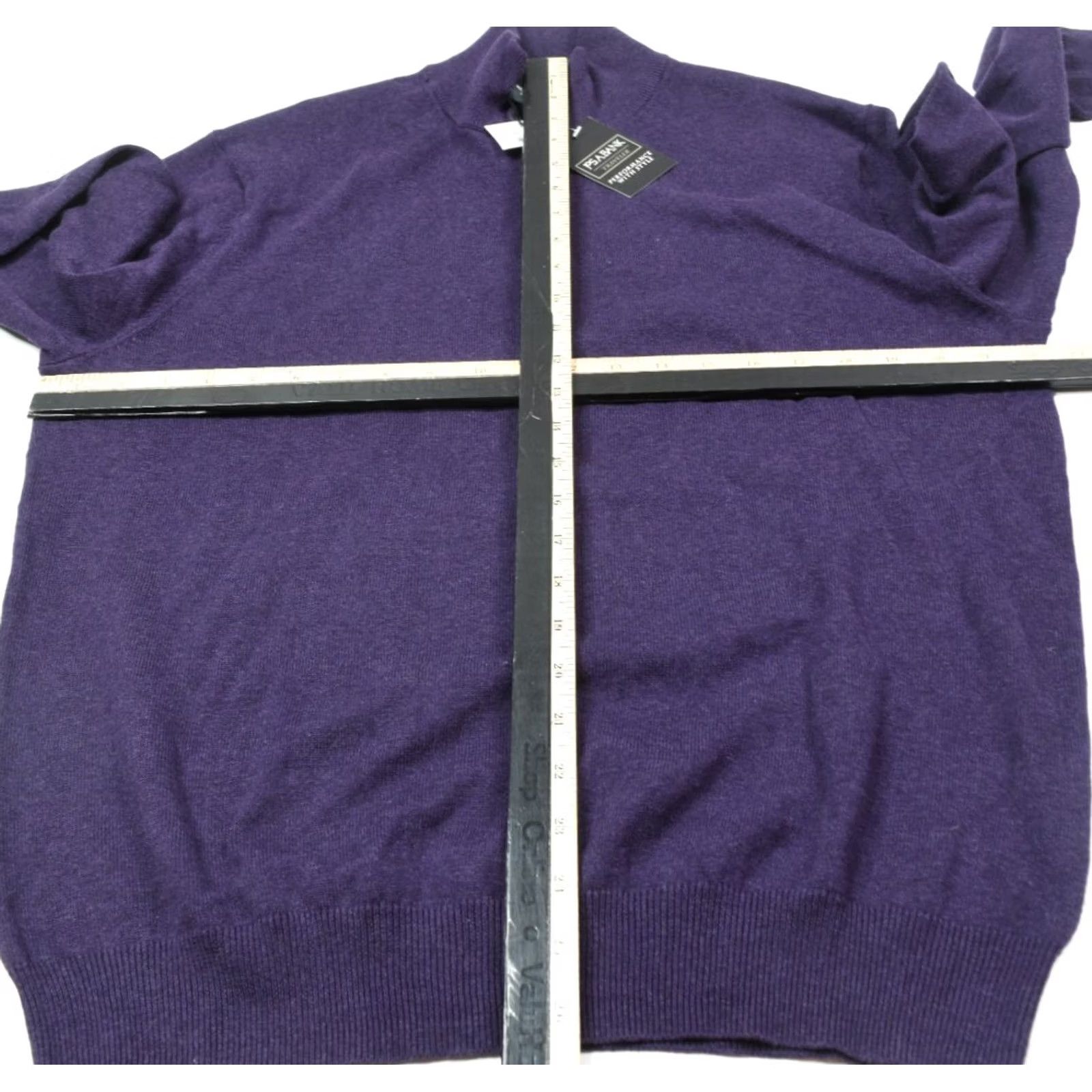 Jos. A. Bank Jos A Bank Traveler Sweater Mens Large Purple Long Sleeve Pima Cotton Pullover Size US L / EU 52-54 / 3 - 7 Thumbnail