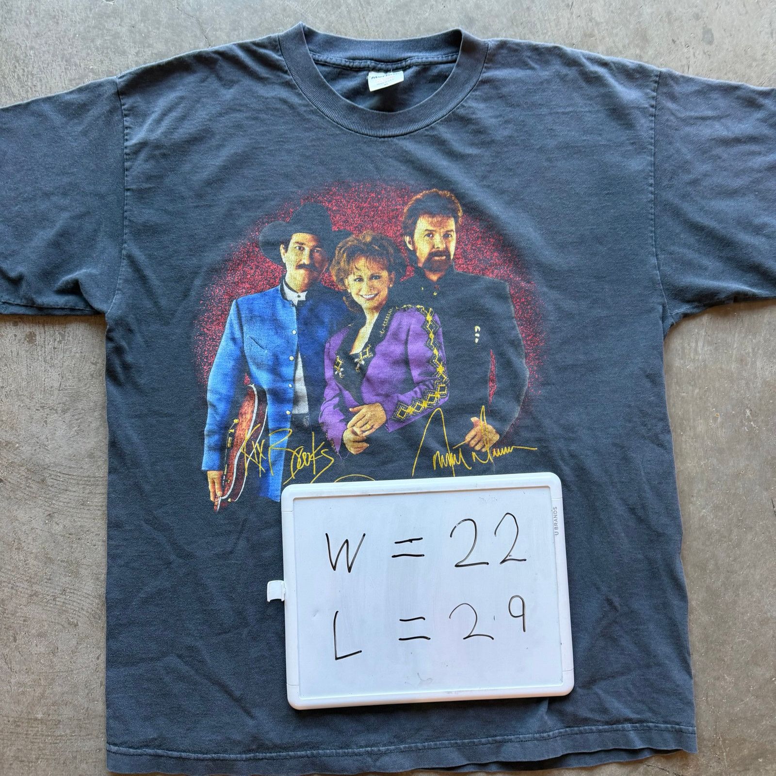 Vintage 90s Vintage Brooks & Dunn Reba Tee Size US XL / EU 56 / 4 - 6 Thumbnail