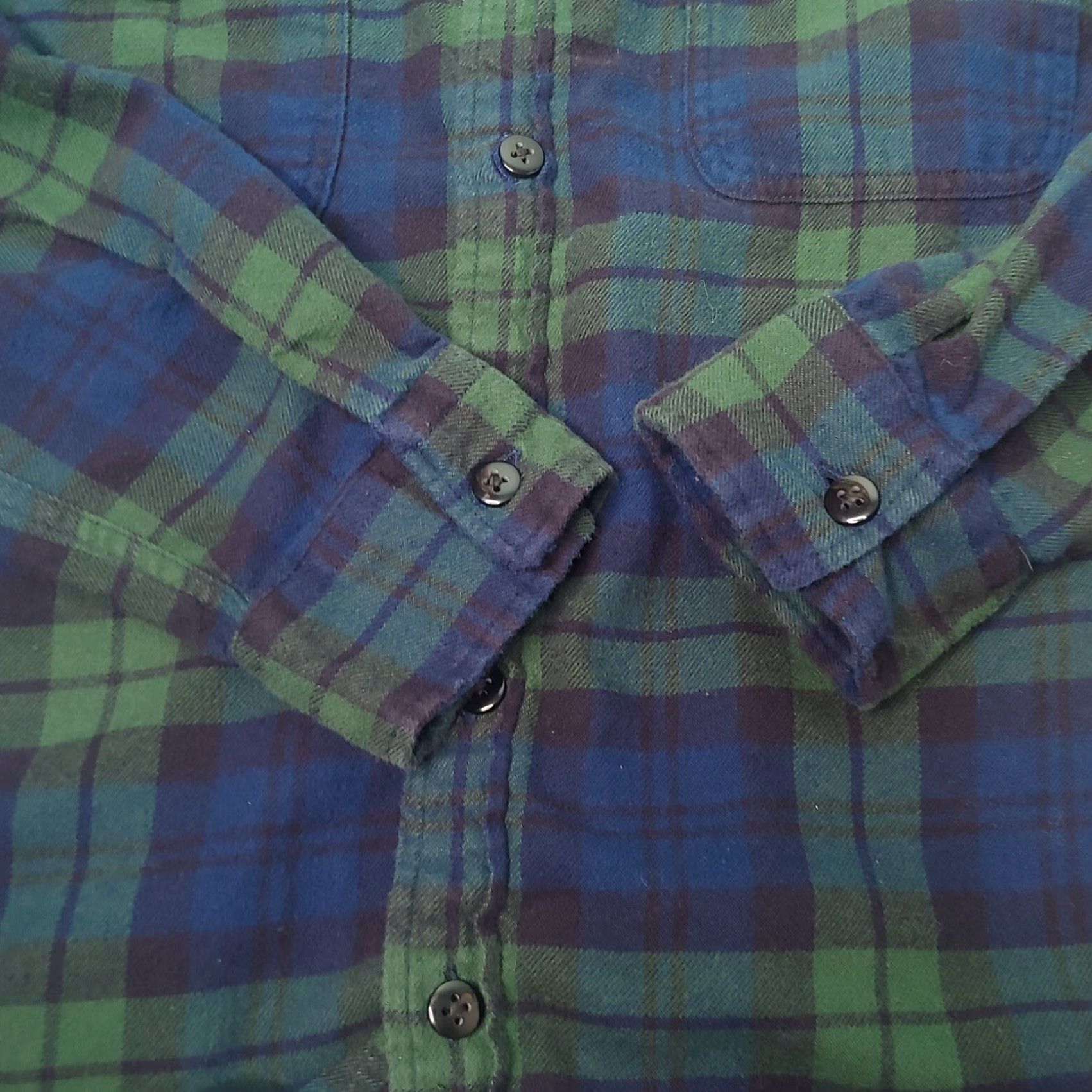 American Eagle Outfitters American Eagle Outfitters Flannel Shirt Large Blackwatch Plaid Soft Long Sleeve Mens Size US L / EU 52-54 / 3 - 4 Thumbnail