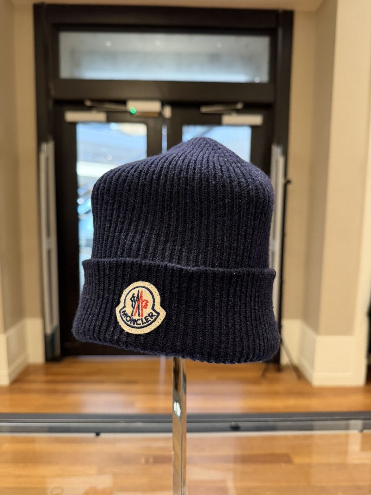 Moncler Moncler Rib Knit Wool Beanie Size ONE SIZE - 1 Thumbnail