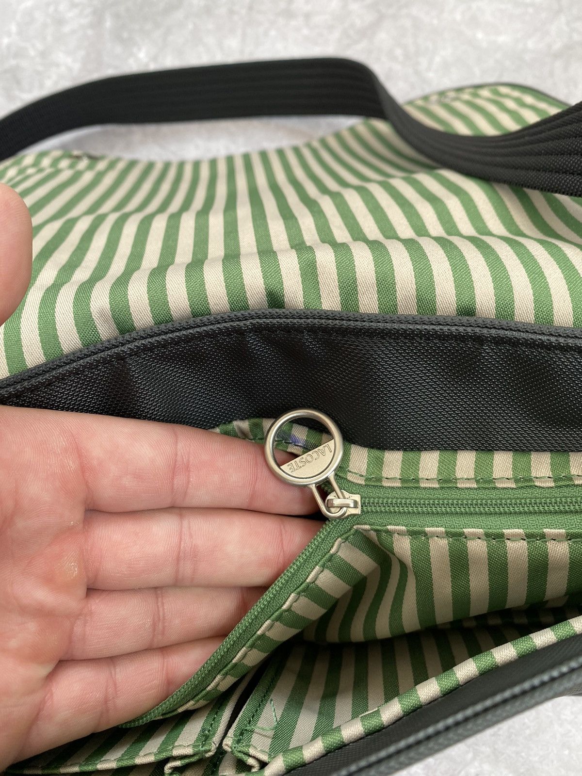 Lacoste Vintage Y2K Lacoste Crossbody Messenger Bag Adjustable Strap Size ONE SIZE - 12 Thumbnail