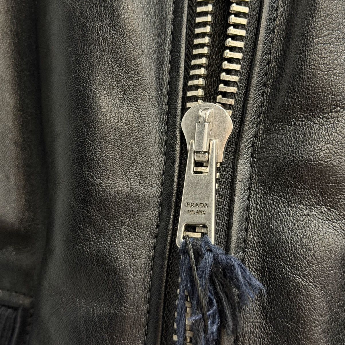 Prada Prada Nappa Leather Bomber Jacket Size US M / EU 48-50 / 2 - 9 Thumbnail