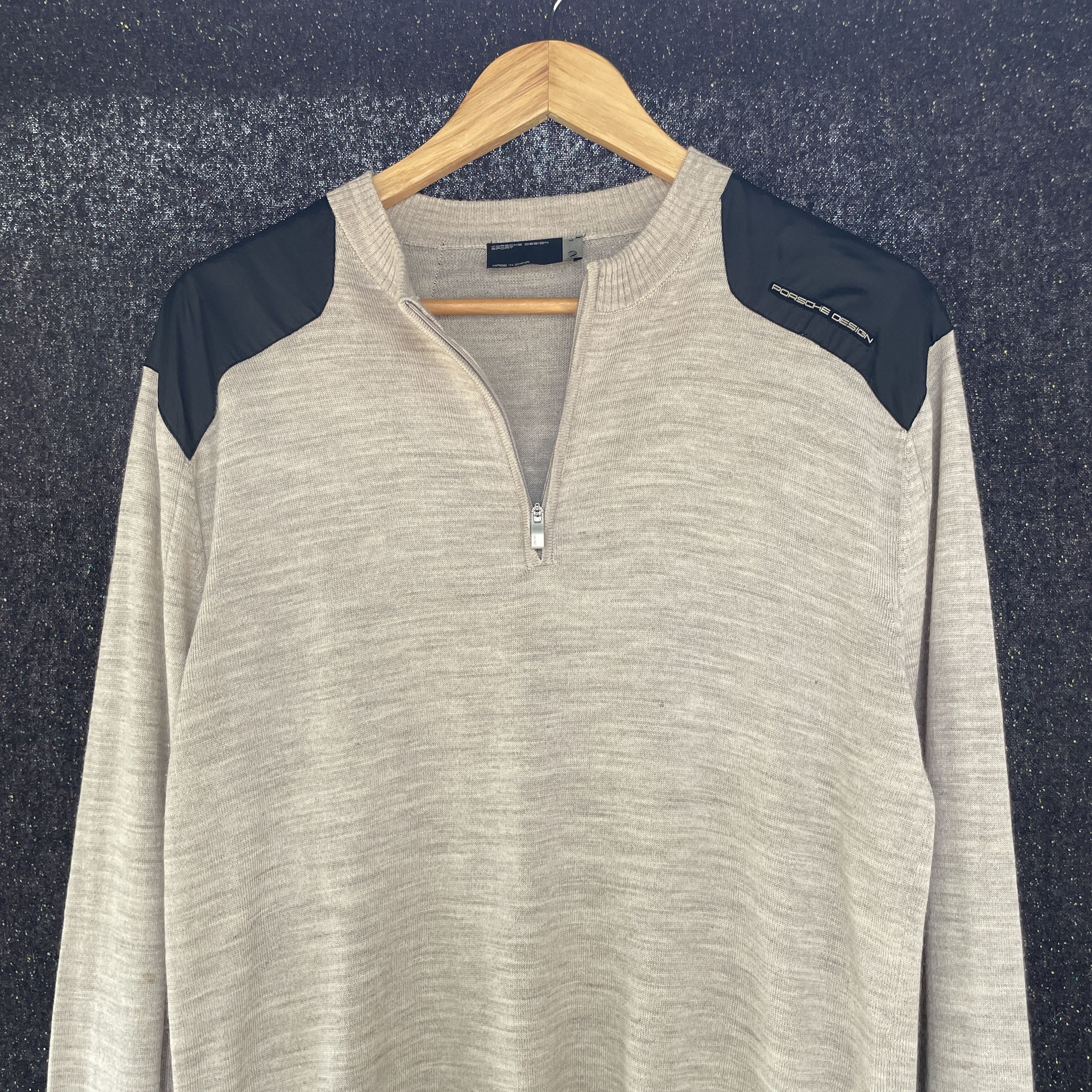 Adidas × Porsche Design Adidas x Porsche Design 1/4 Zip Wool Melange Sweater Size M Size US M / EU 48-50 / 2 - 3 Thumbnail