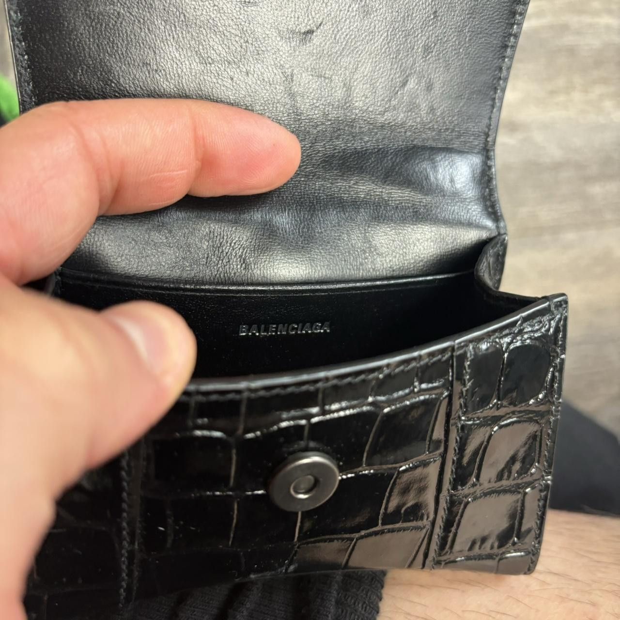 Balenciaga Balenciaga Mini hourglass bag croc Size ONE SIZE - 6 Thumbnail