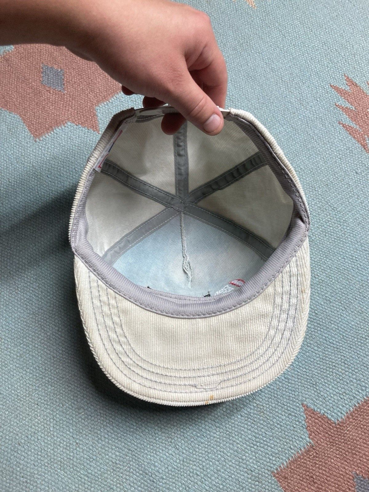 Vintage 90s SnapBack hat corduroy Berger company Con Agra made USA Size ONE SIZE - 7 Thumbnail