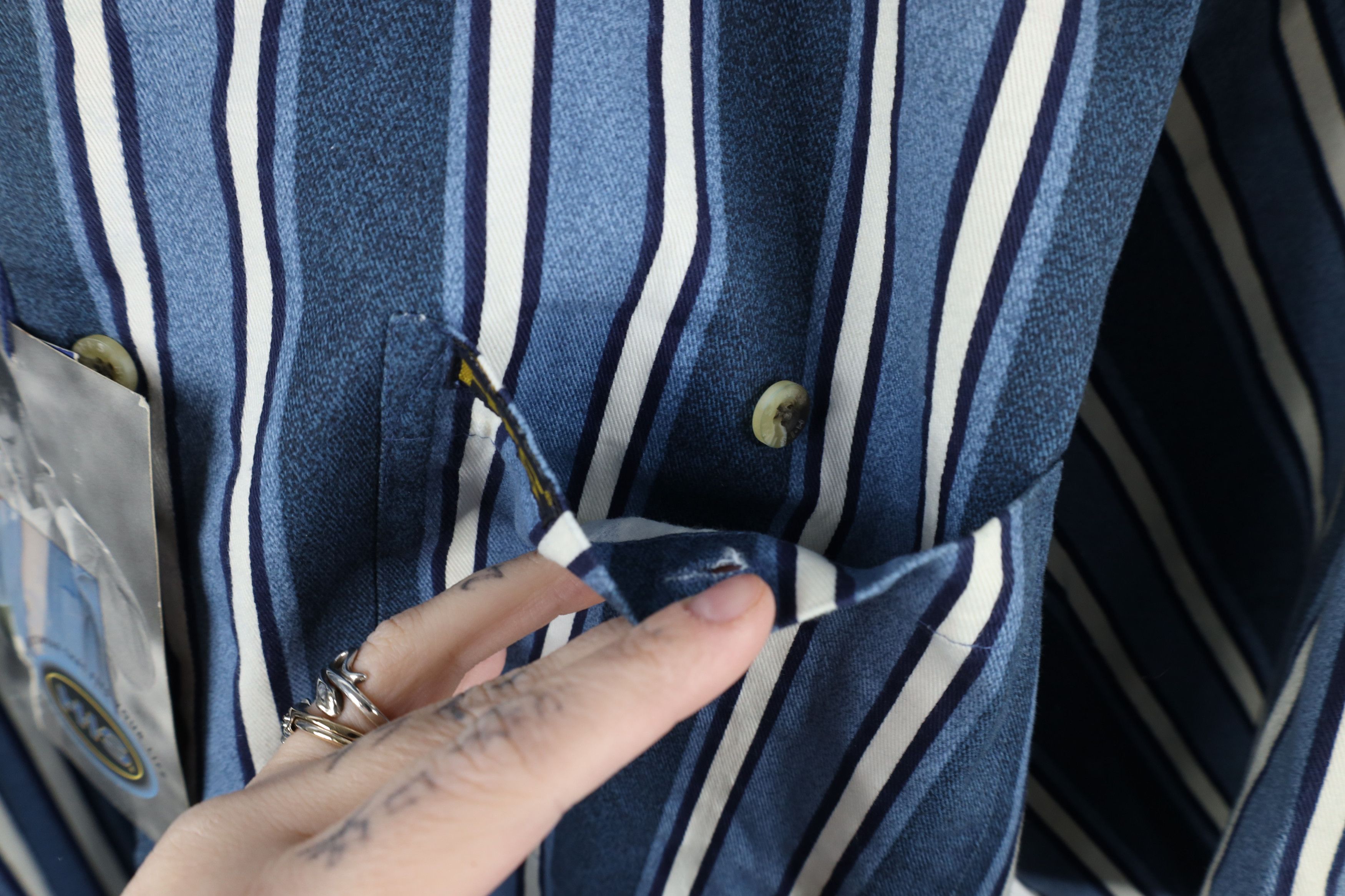 Vintage Deadstock Vintage 90s Streetwear Block Button Down Shirt Size US XXL / EU 58 / 5 - 5 Thumbnail