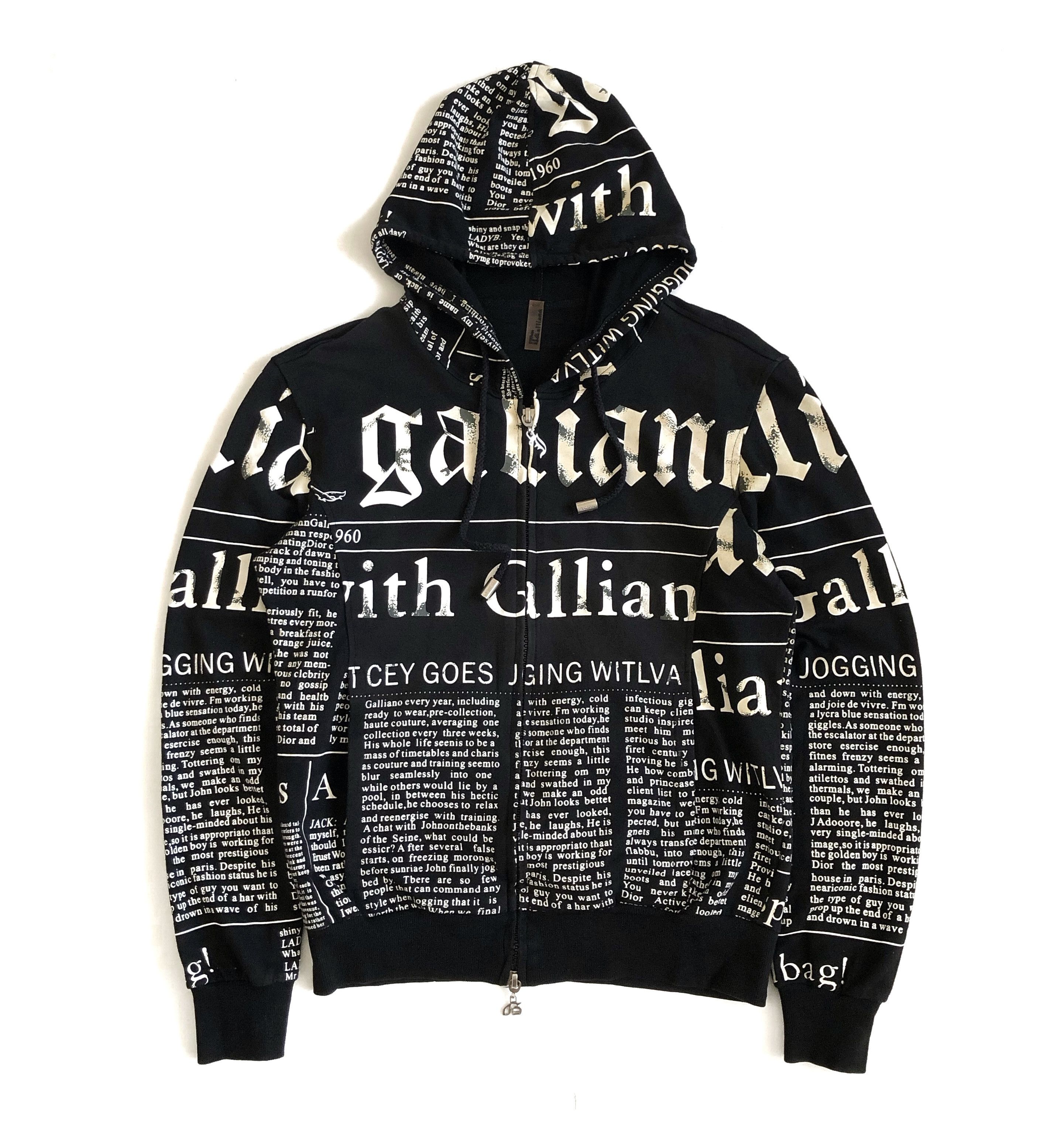 John Galliano Full zip clown hoodie archival | Grailed
