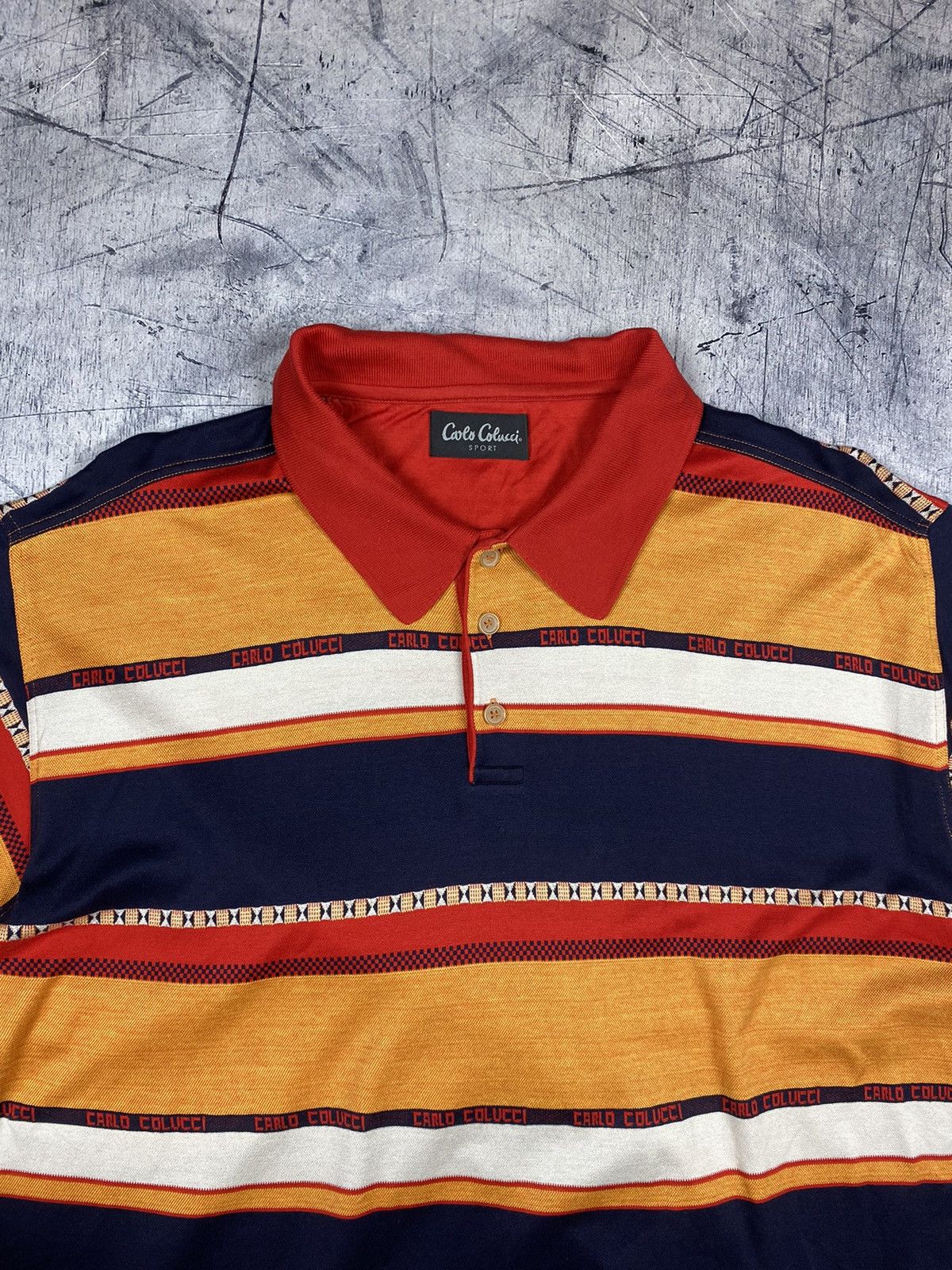 Carlo Colucci Vintage Carlo Colucci Sport Designer Luxury Polo Shirt Size US XL / EU 56 / 4 - 5 Thumbnail