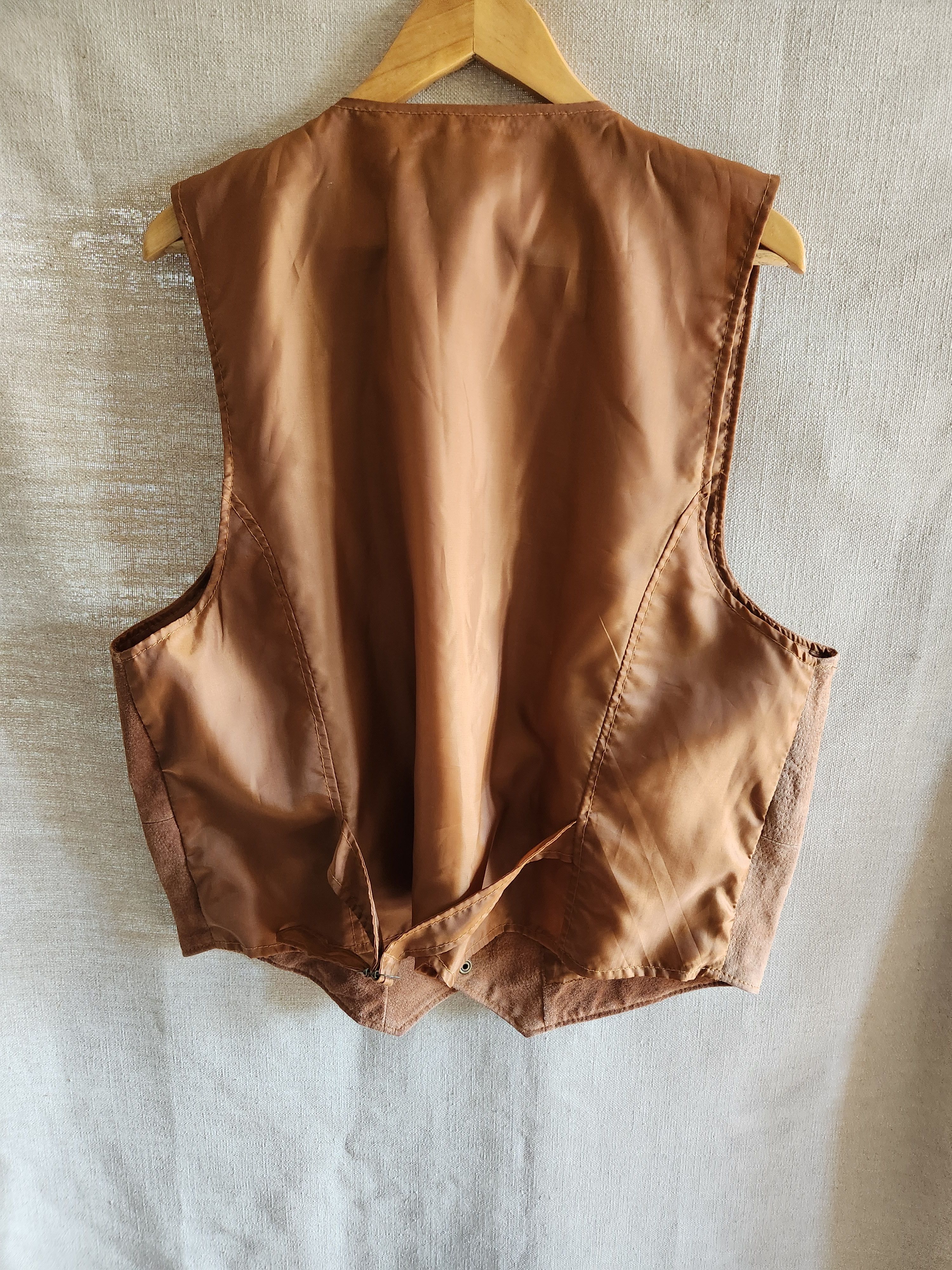 Vintage Vintage Colebrook Men's Brown 100% Leather Men's Vest Size US XL / EU 56 / 4 - 2 Thumbnail