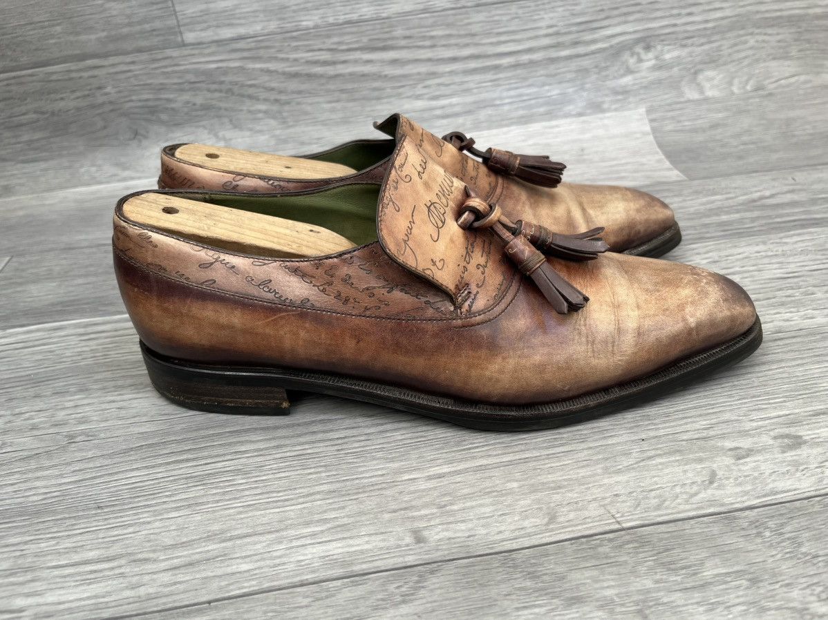 Berluti $1700 Berluti scritto patina tassel penny loafers sz 7.5 Size US 8.5 / EU 41-42 - 8 Thumbnail