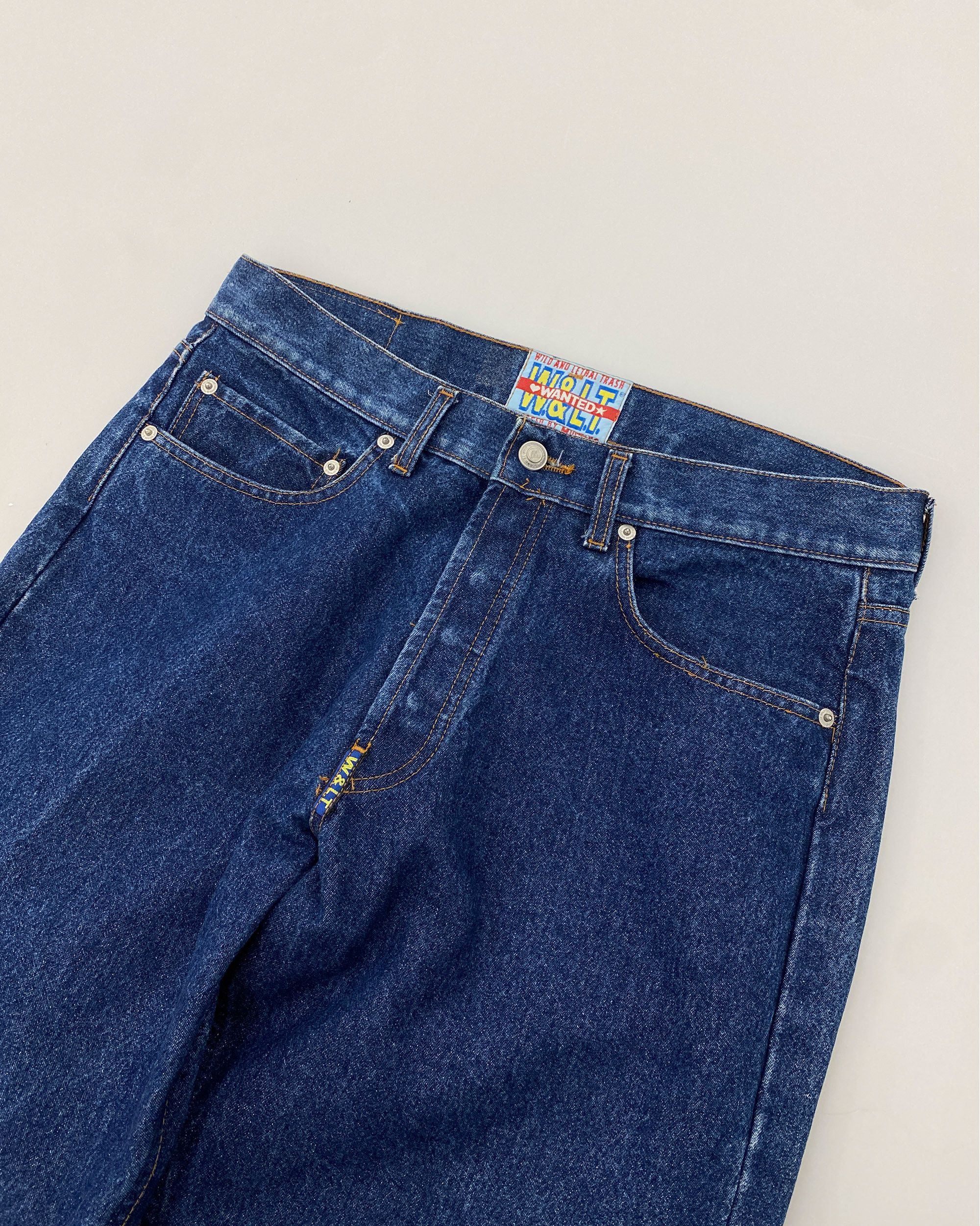 Mustang × W&LT × Walter Van Beirendonck 1990s Glitter Denim Size US 33 - 6 Thumbnail