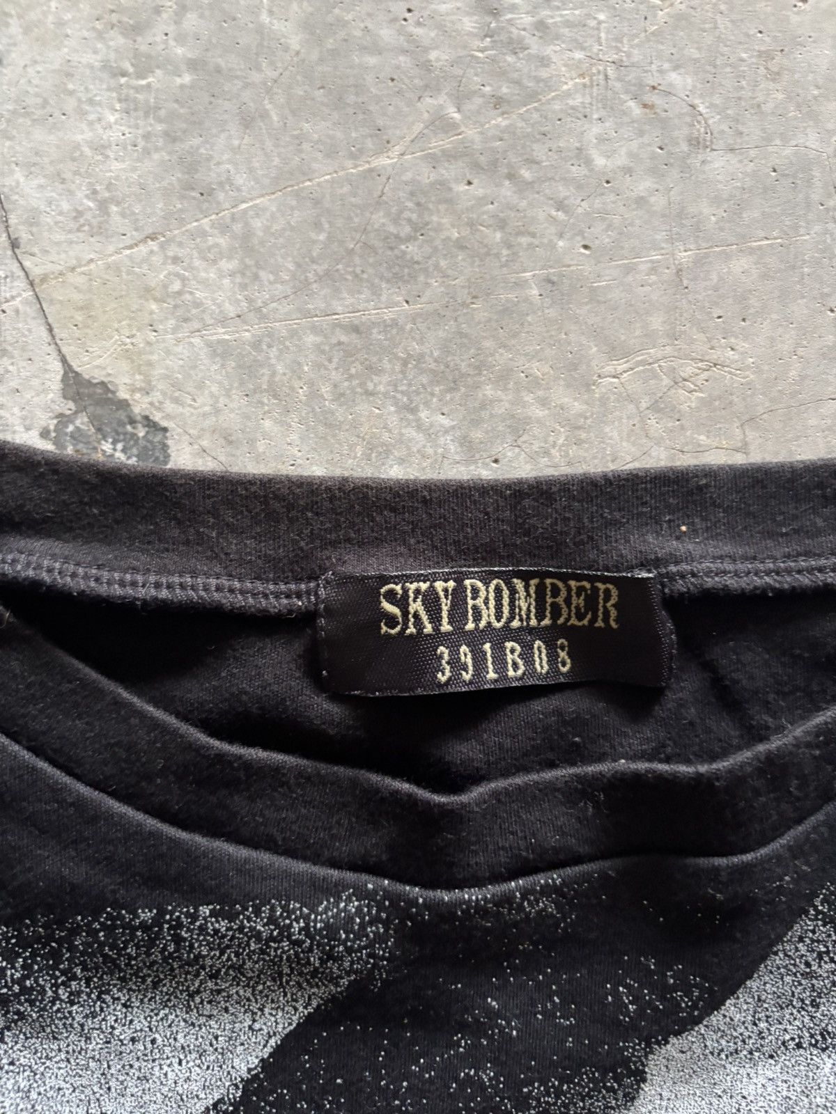 Japanese Brand SKY BOMBER 319808 Y2K longsleeve japanese poem rhinestone Size US M / EU 48-50 / 2 - 2 Thumbnail