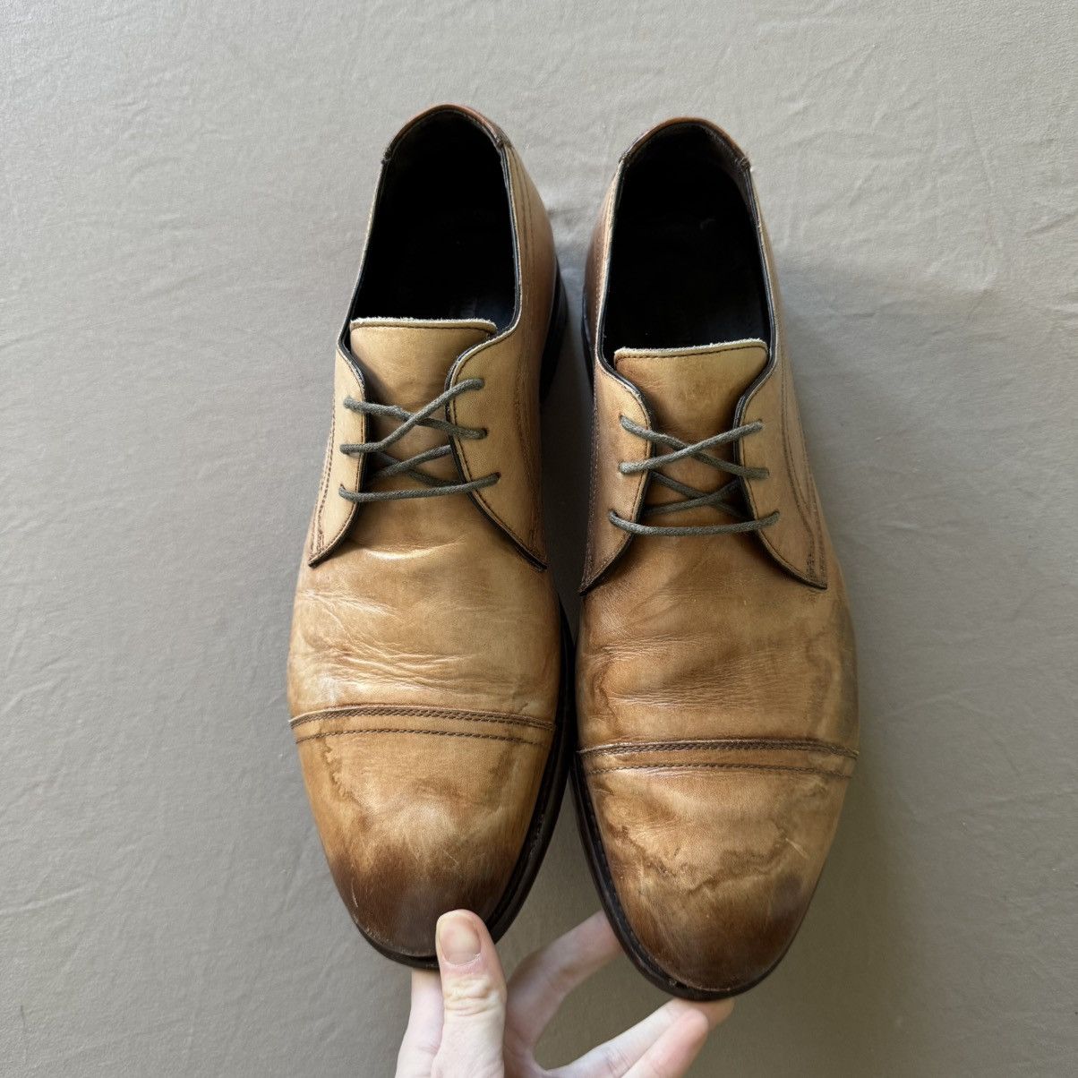 Designer × Johnston & Murphy Johnston & Murphy Cap Toe Oxfords Size US 11 / EU 44 - 3 Thumbnail