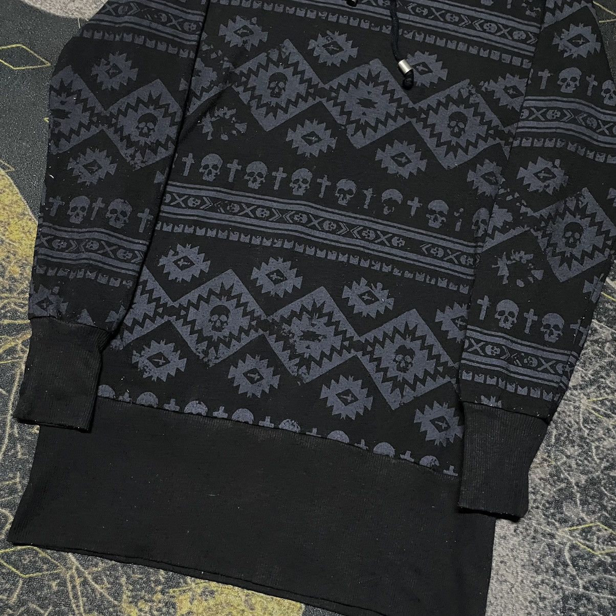 If Six Was Nine × Japanese Brand 💥TryToLoveYou Alloverprint Skulls Hoodie Size M / US 6-8 / IT 42-44 - 4 Thumbnail