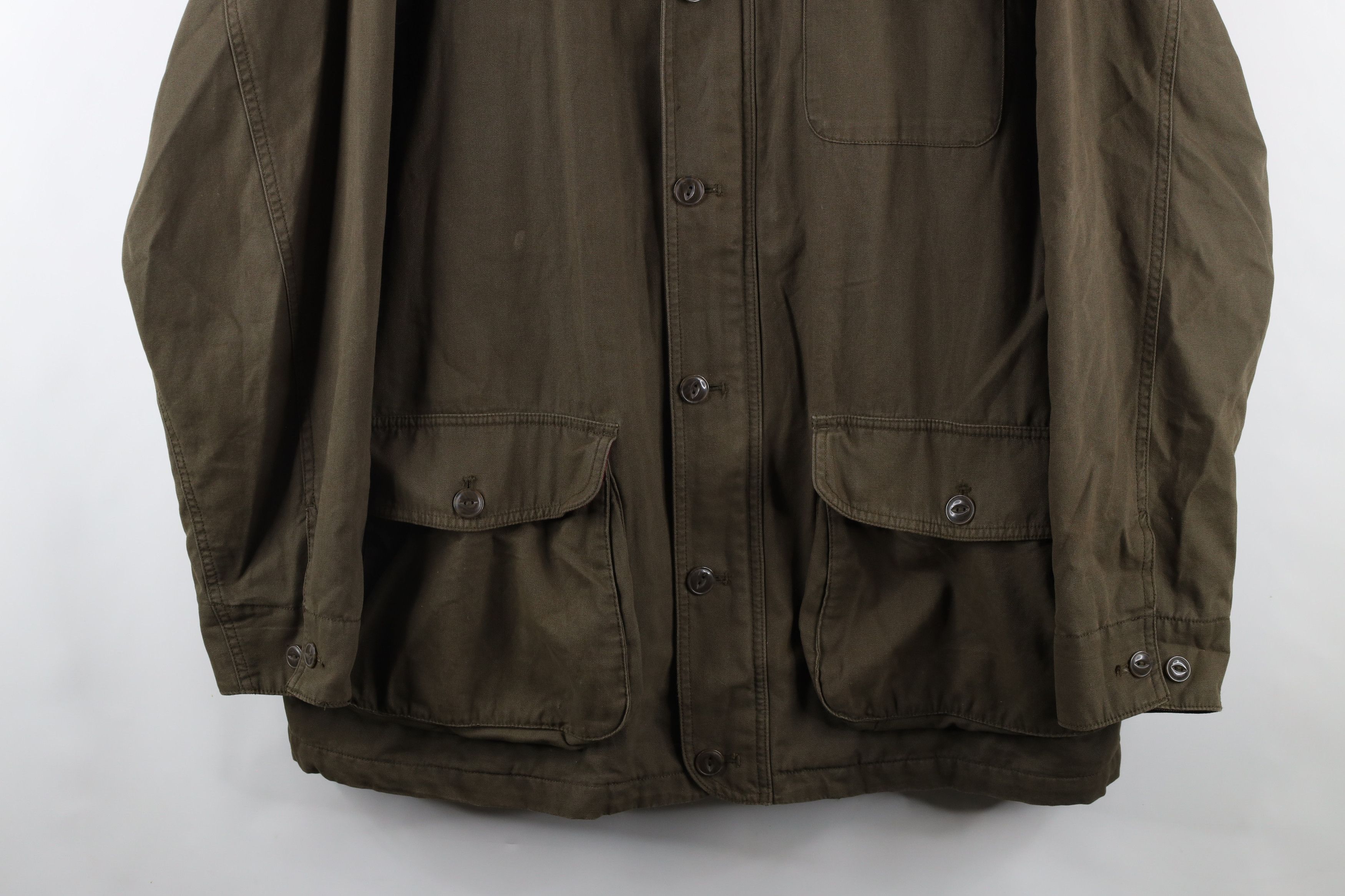 Orvis × Vintage Vintage Orvis Lined Canvas Chore Barn Jacket Olive Green Size US XL / EU 56 / 4 - 3 Thumbnail
