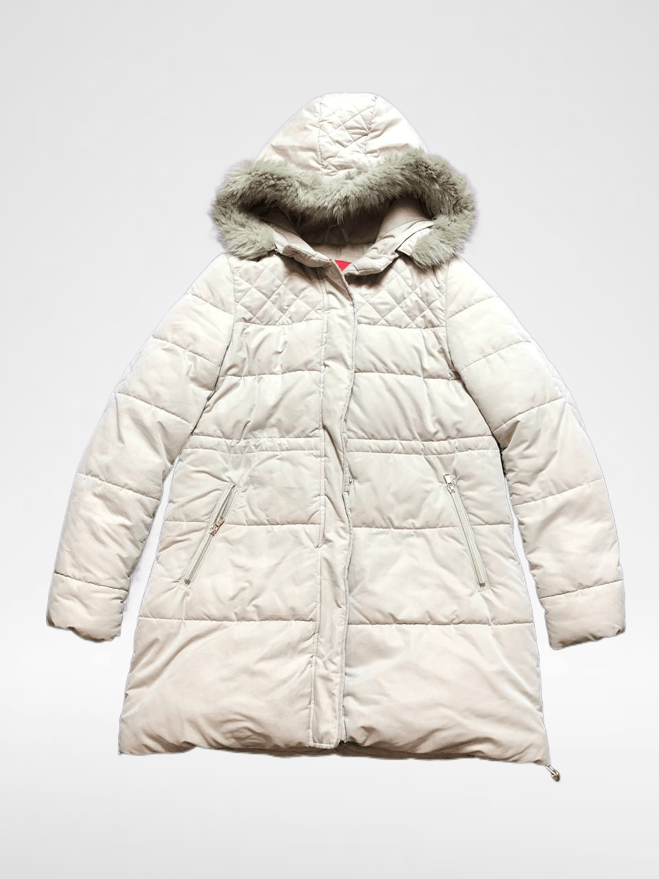 Guess Streetwear White Down Zip Jacket Y2K GUESS Size S / US 4 / IT 40 - 1 Thumbnail