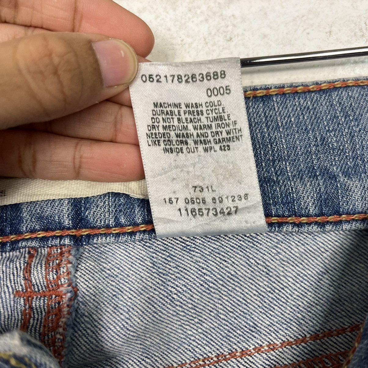 Levi's Vintage Y2k Levis Distressed Denim Jeans Size 34" / US 12 / IT 48 - 20 Thumbnail