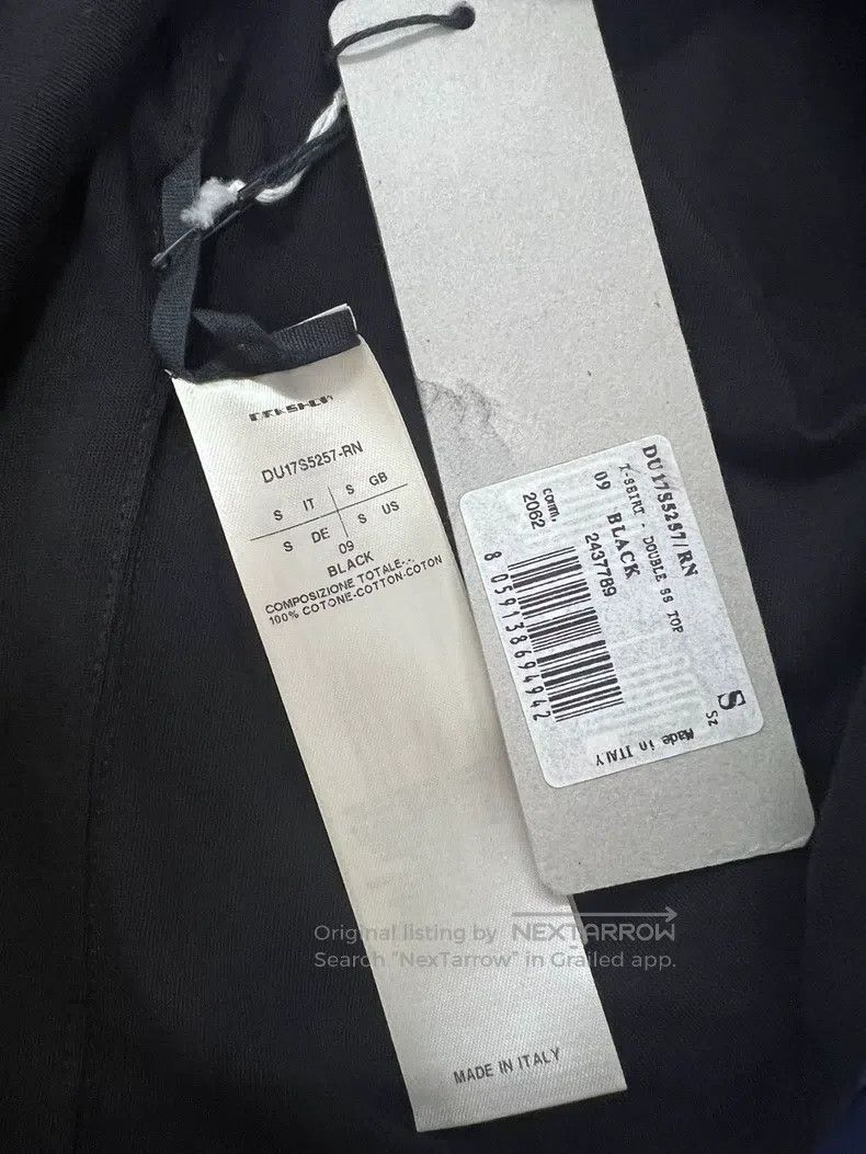 Rick Owens Rick Owens Double-layer short-sleeved T-shirt Size US S / EU 44-46 / 1 - 4 Thumbnail