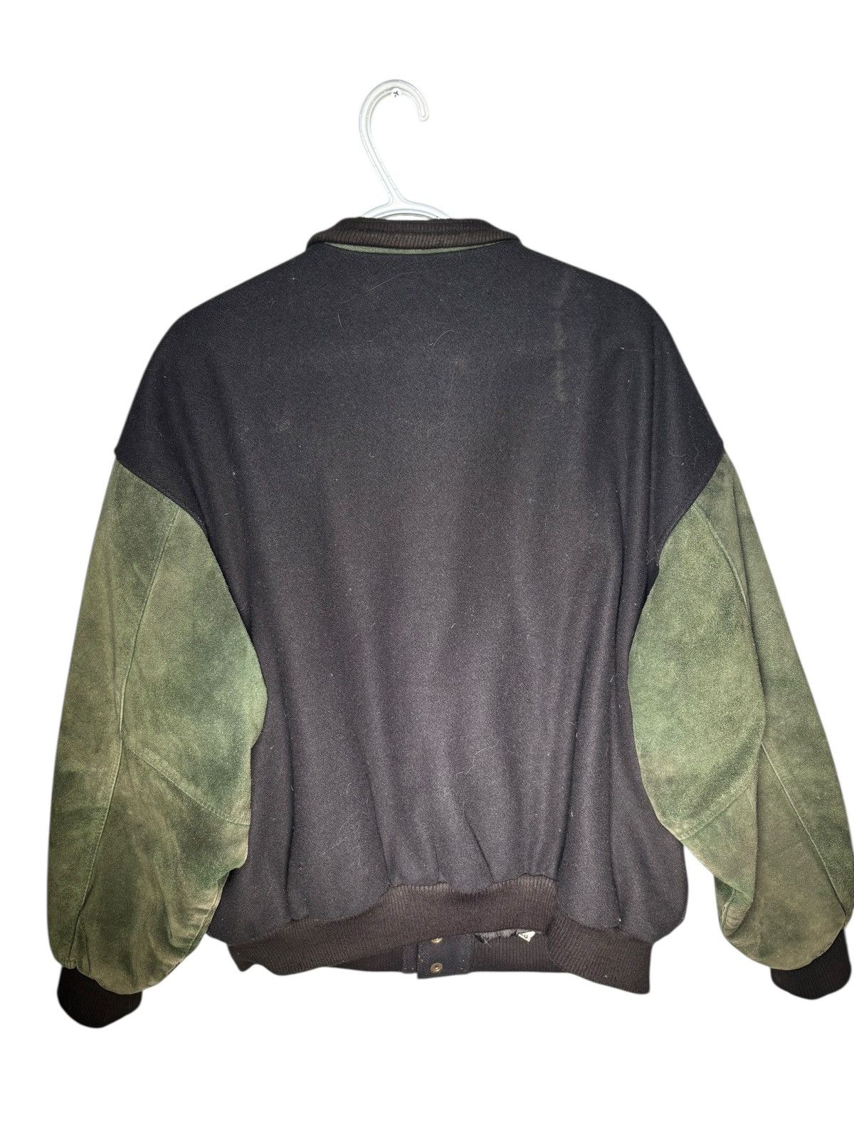 Vintage 90s John Deere Leather Bomber Jacket Size US XL / EU 56 / 4 - 7 Thumbnail