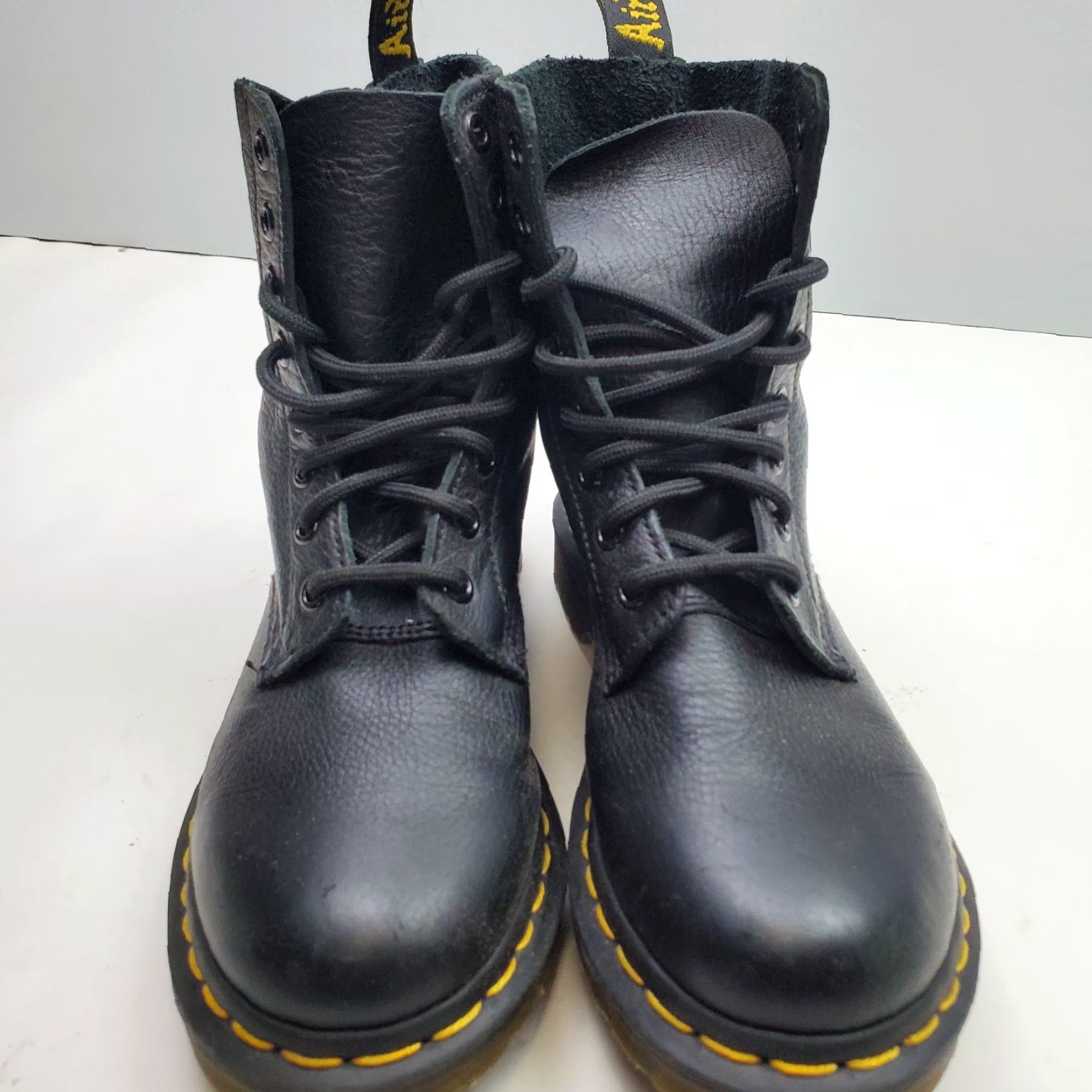 Dr. Martens Doc Martens Combat Boots Womens Size 5 Black Leather 8 Eyelet Laceup Boots Womens Size 5 Black Leather 8 Eyelet Laceup Size US 5 / IT 35 - 5 Thumbnail