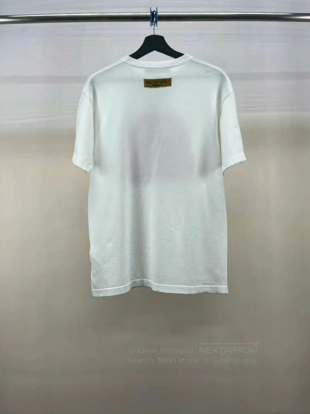 Louis Vuitton louis vuitton white logo knit t. Size L / US 10 / IT 46 - 2 Thumbnail