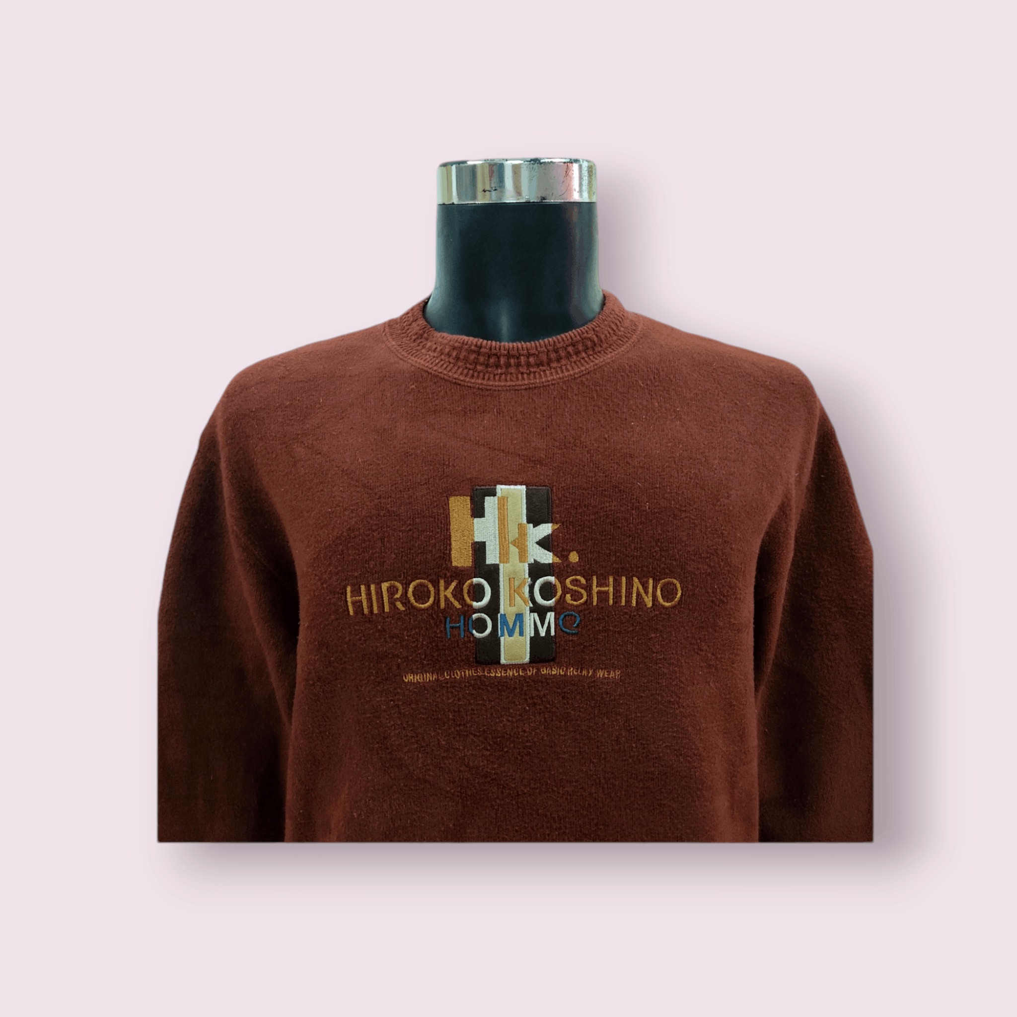 Hiroko Koshino Homme × Japanese Brand Hiroko Koshino Homme Crewneck Wool Sweatshirt Size US L / EU 52-54 / 3 - 2 Thumbnail