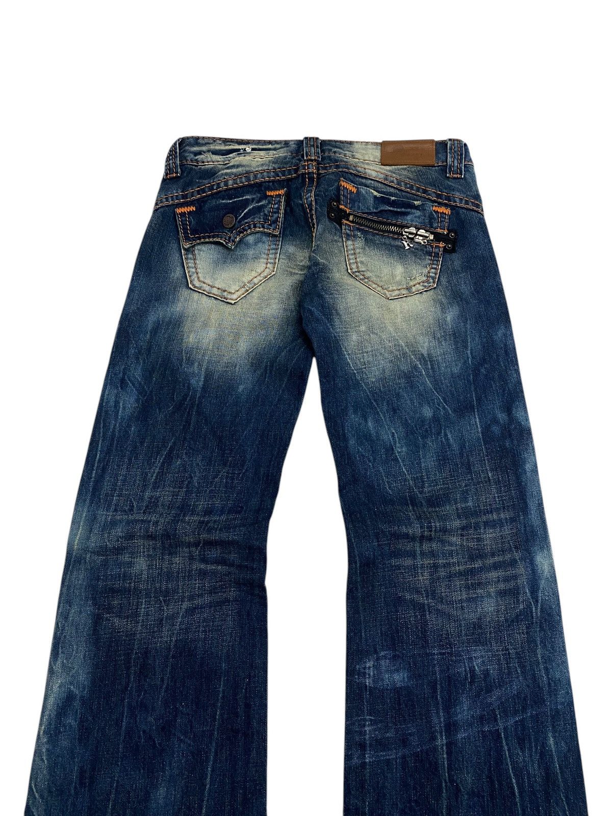 GOSTAR DE FUGA Flare Roseberry Japan Mud Washed Whisker Honeycomb Embroider Size US 30 / EU 46 - 8 Thumbnail