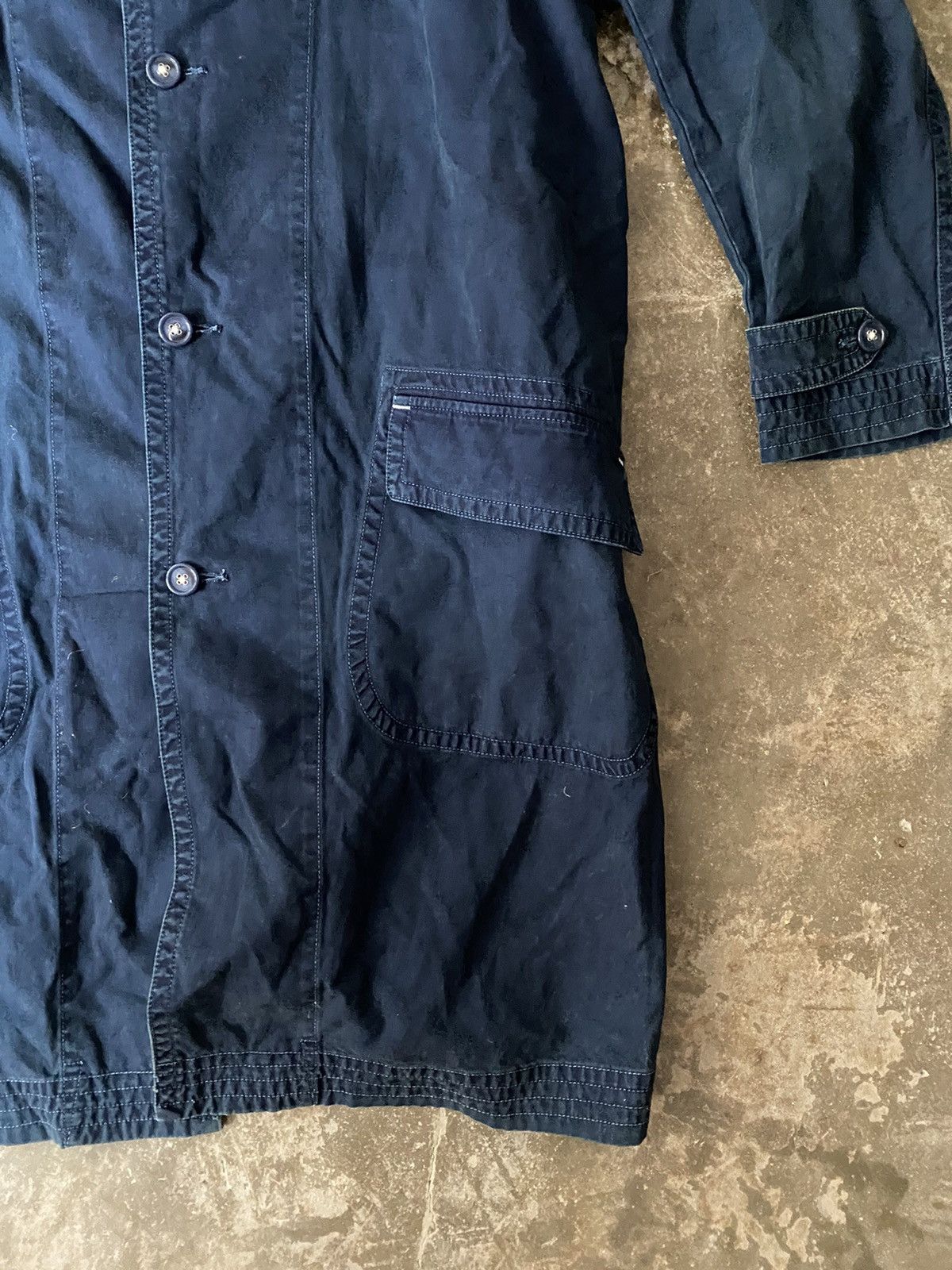 Porter Classic Porter Classic Indigo Trench Coat Kapital Visvim Needles 45r Size US M / EU 48-50 / 2 - 5 Thumbnail