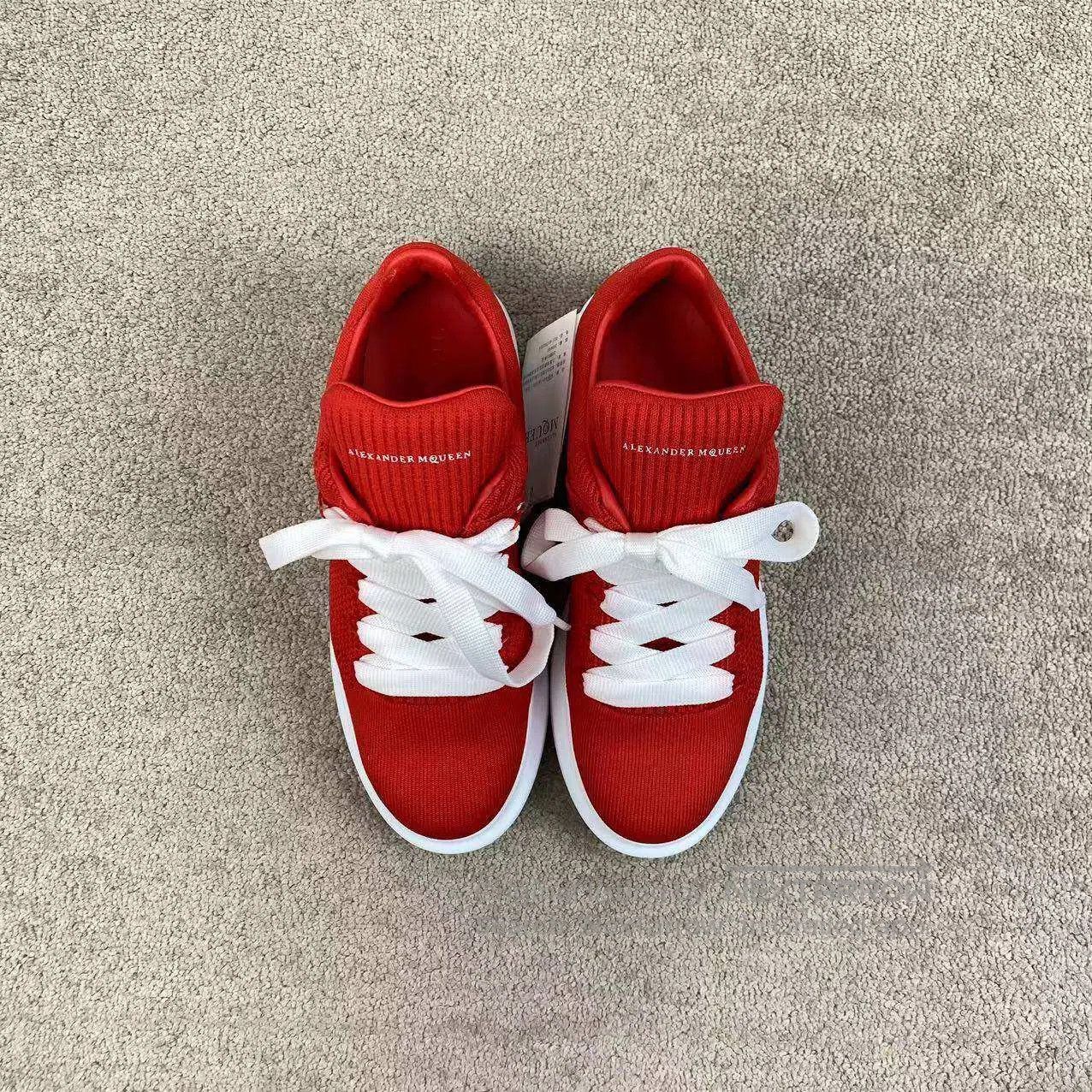 Alexander McQueen Alexander Mcqueen Red and white platform white shoes| Size US 7 / IT 37 - 4 Thumbnail