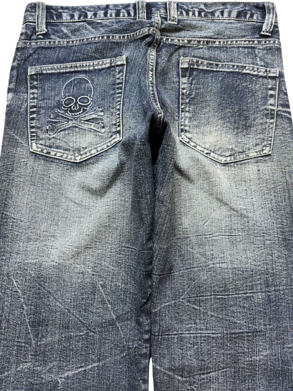 POST ARCHIVE FACTION (PAF) Vintage Root Three Styles Skulls Hints Distressed Denim Size US 33 - 8 Thumbnail