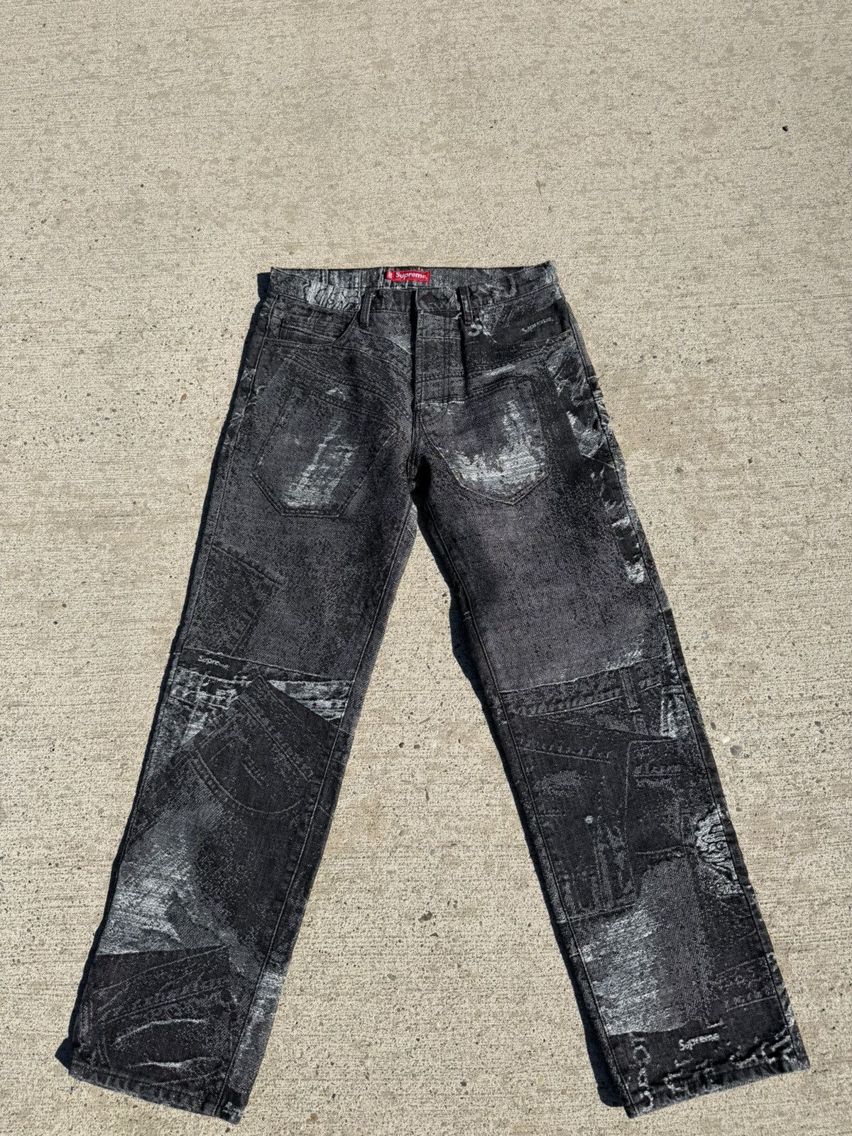Supreme Supreme Archive Denim Jacquard Regular Jean | Grailed
