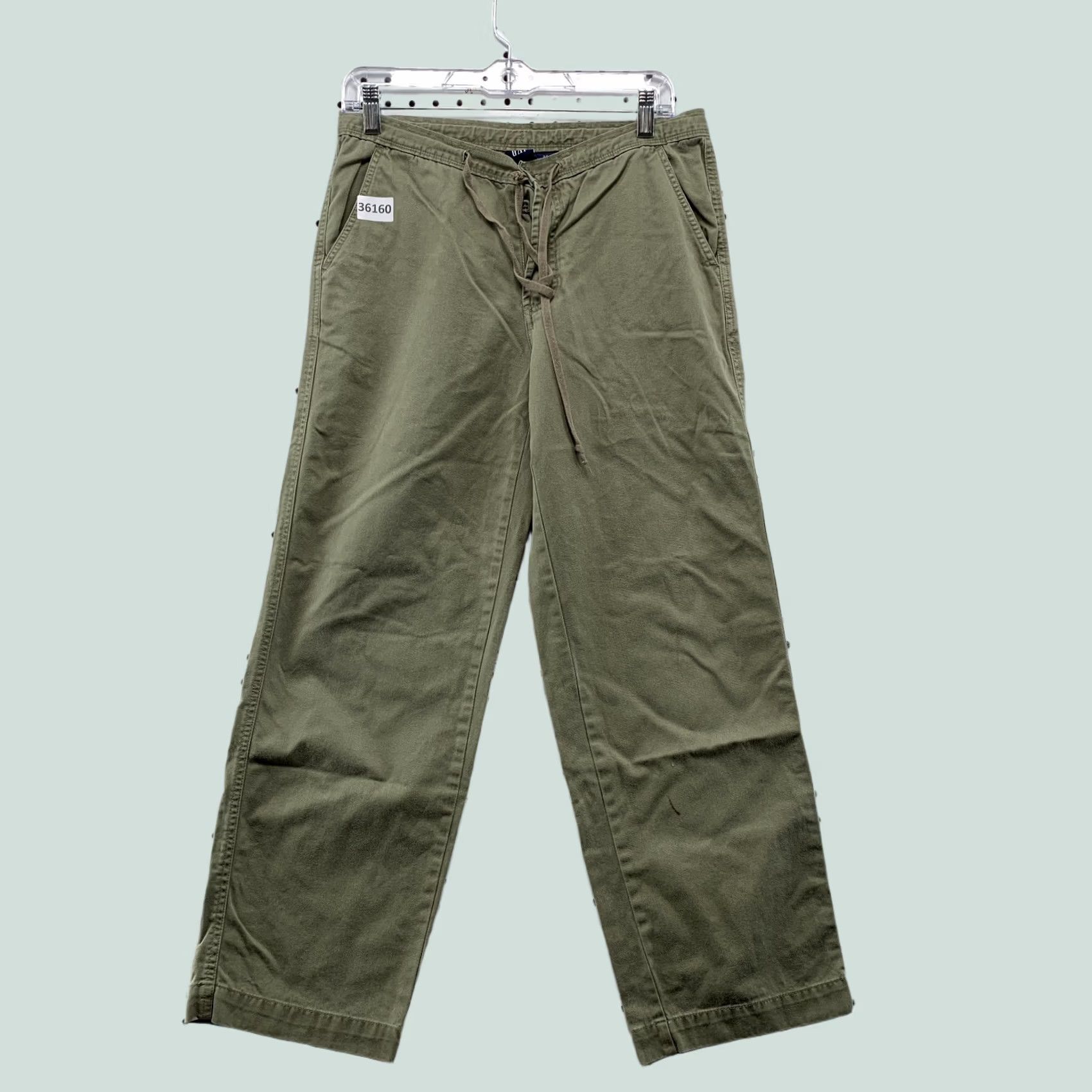 Gap Vintage Gap Drawstring Chino Pants Mens XS Tan Khaki Straight 31x27.5 Size US 27 - 1 Thumbnail