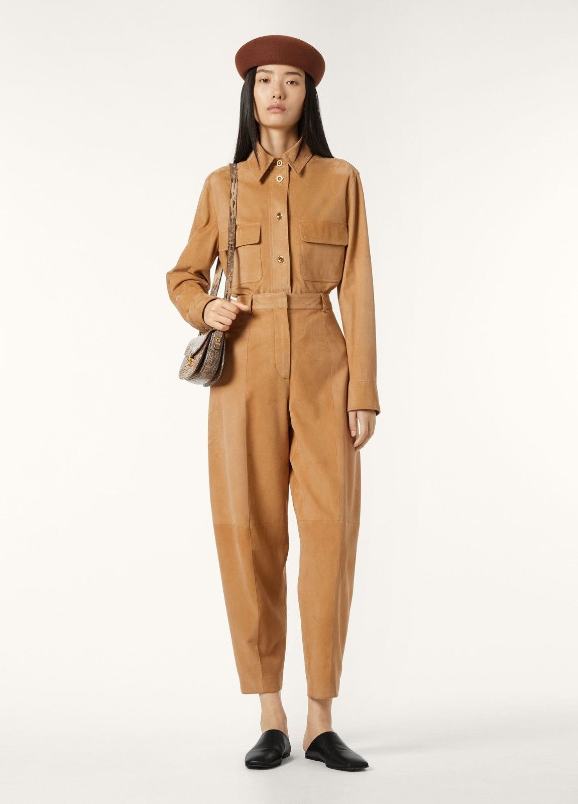 Loro Piana o1srvl11e0526 FAP2826 Dan Suede Pant in Brown Size 28" / US 6 / IT 42 - 7 Thumbnail