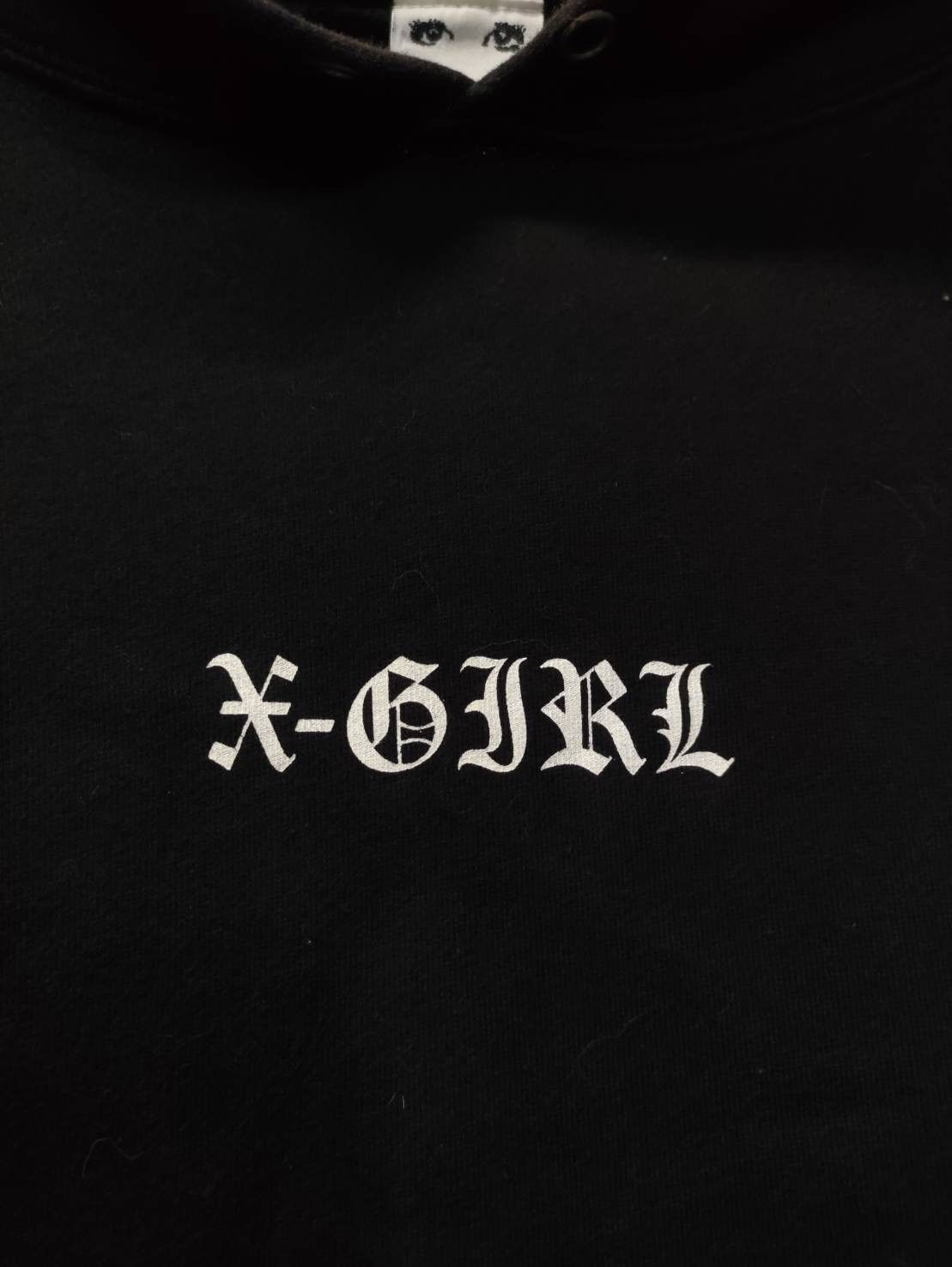 X-Girl Vtg X-Girl " Old English Font " Hoodie Size L / US 10 / IT 46 - 2 Thumbnail