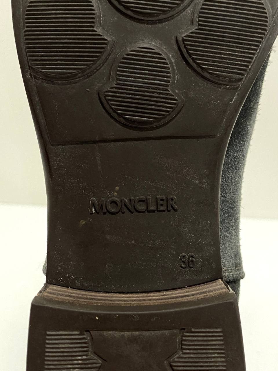 Moncler Moncler Big Metal Logo Suede Khaki Ankle Boots Shoes Size US 5 / IT 35 - 12 Thumbnail