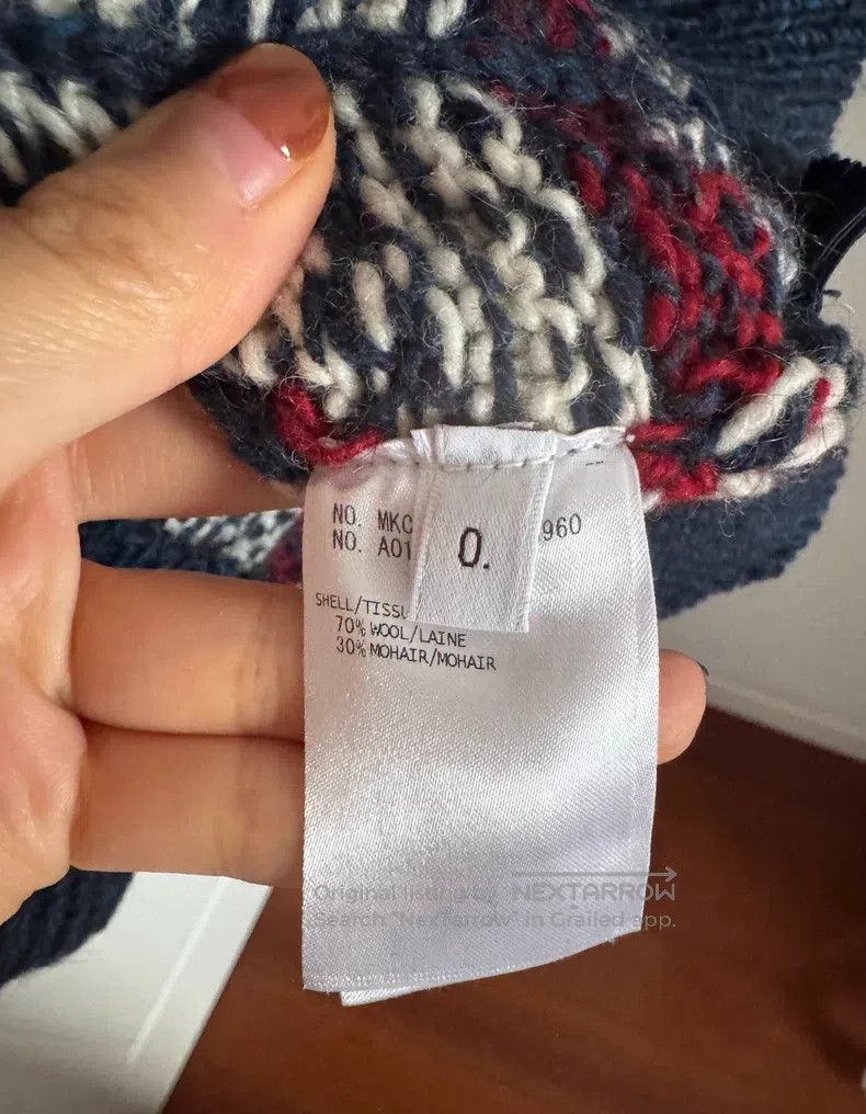 Thom Browne Thom Browne Sailing Pattern Wool Knit Cardigan Size US XS / EU 42 / 0 - 4 Thumbnail