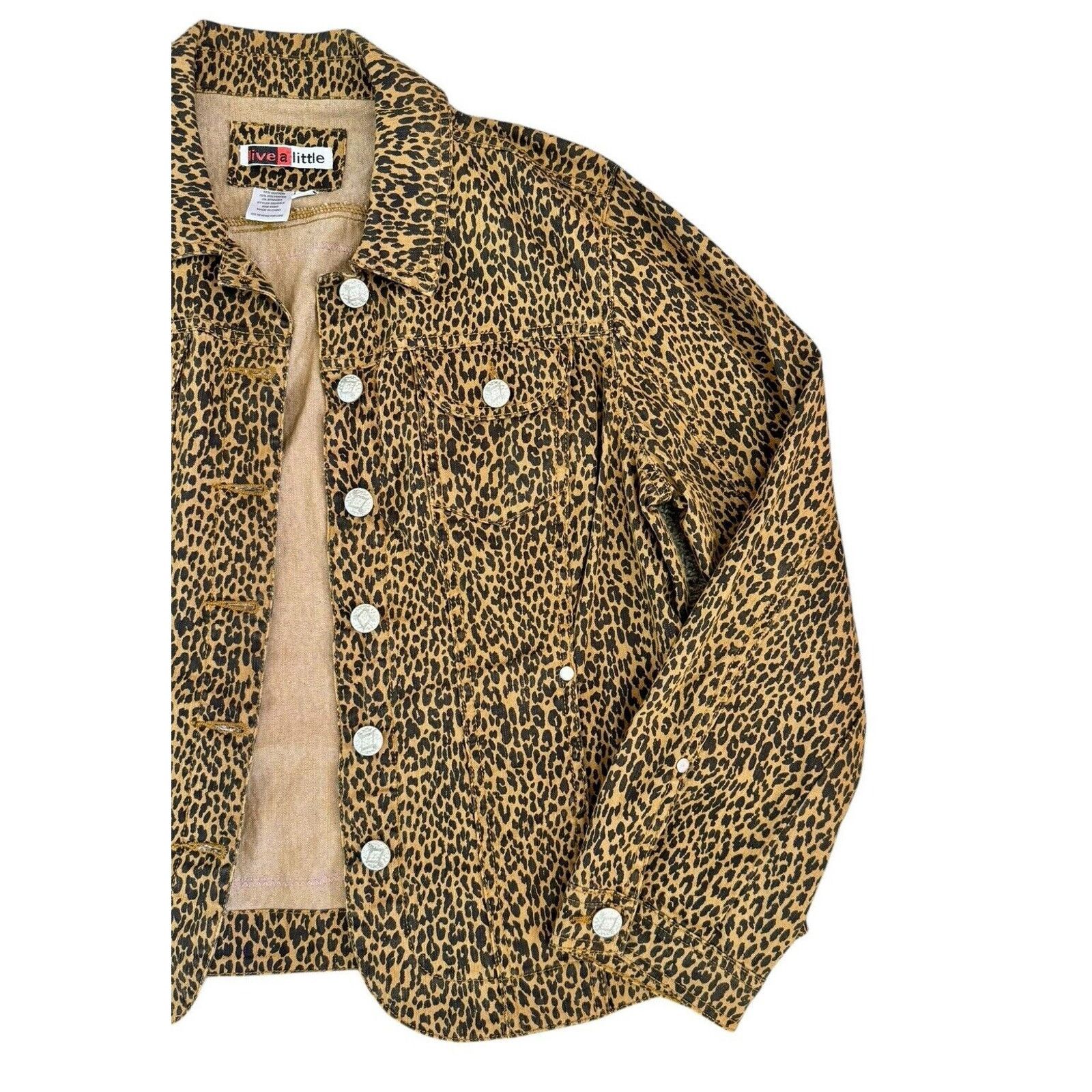 Other AEROSMITH Leopard Rhinestone Upcycled Retro Vintage Jacket Size XL / US 12-14 / IT 48-50 - 7 Thumbnail