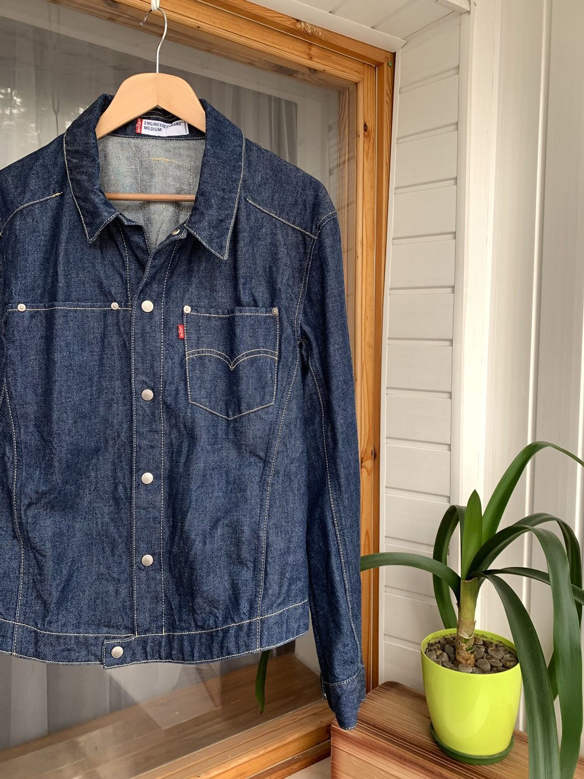Levi's Levis Engineered Jeans Vintage Mens Denim Jacket Size M Size US M / EU 48-50 / 2 - 2 Thumbnail
