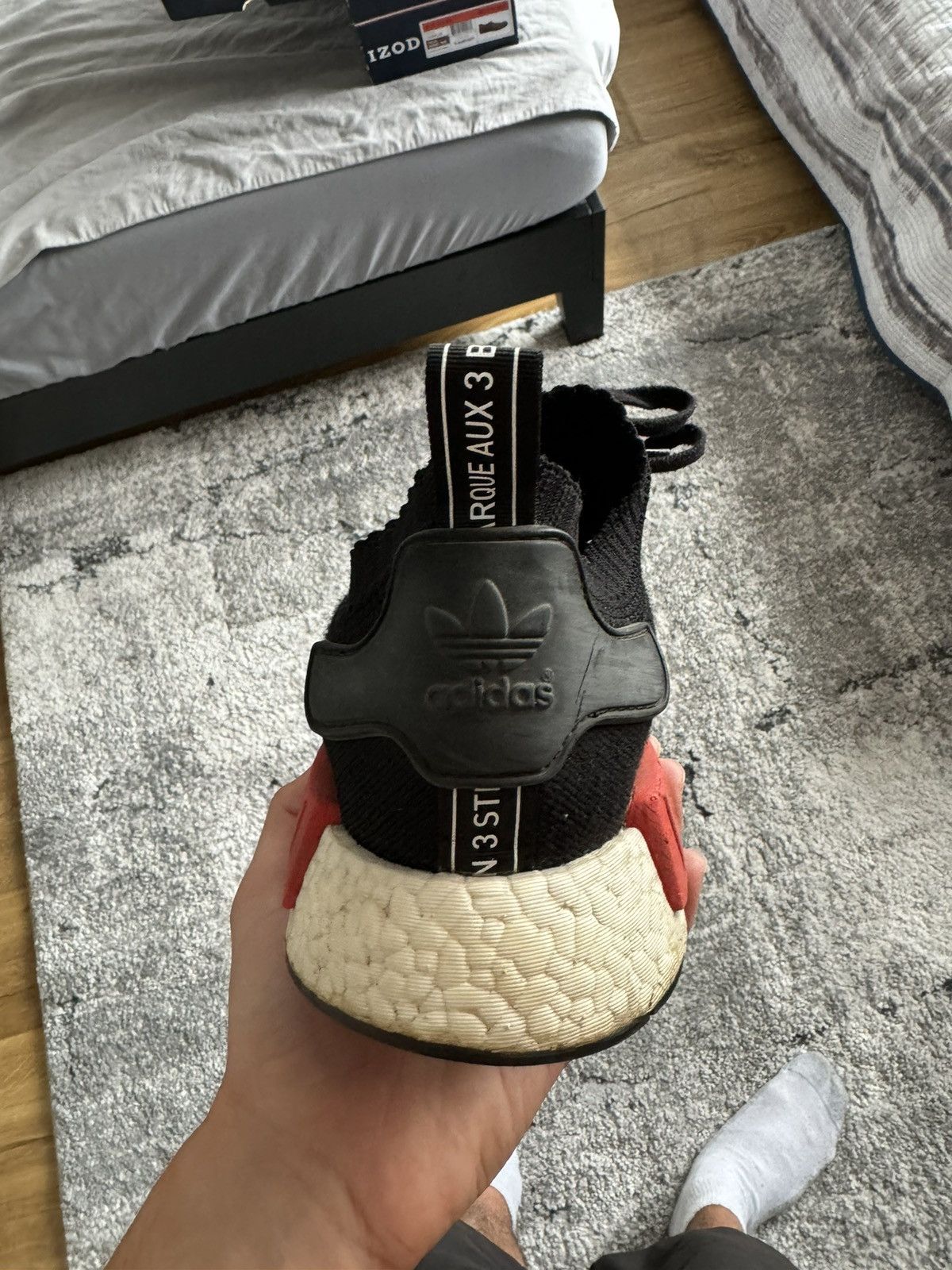 Adidas Adidas NMD R1 Black OG Sneakers Size US 10.5 / EU 43-44 - 4 Thumbnail