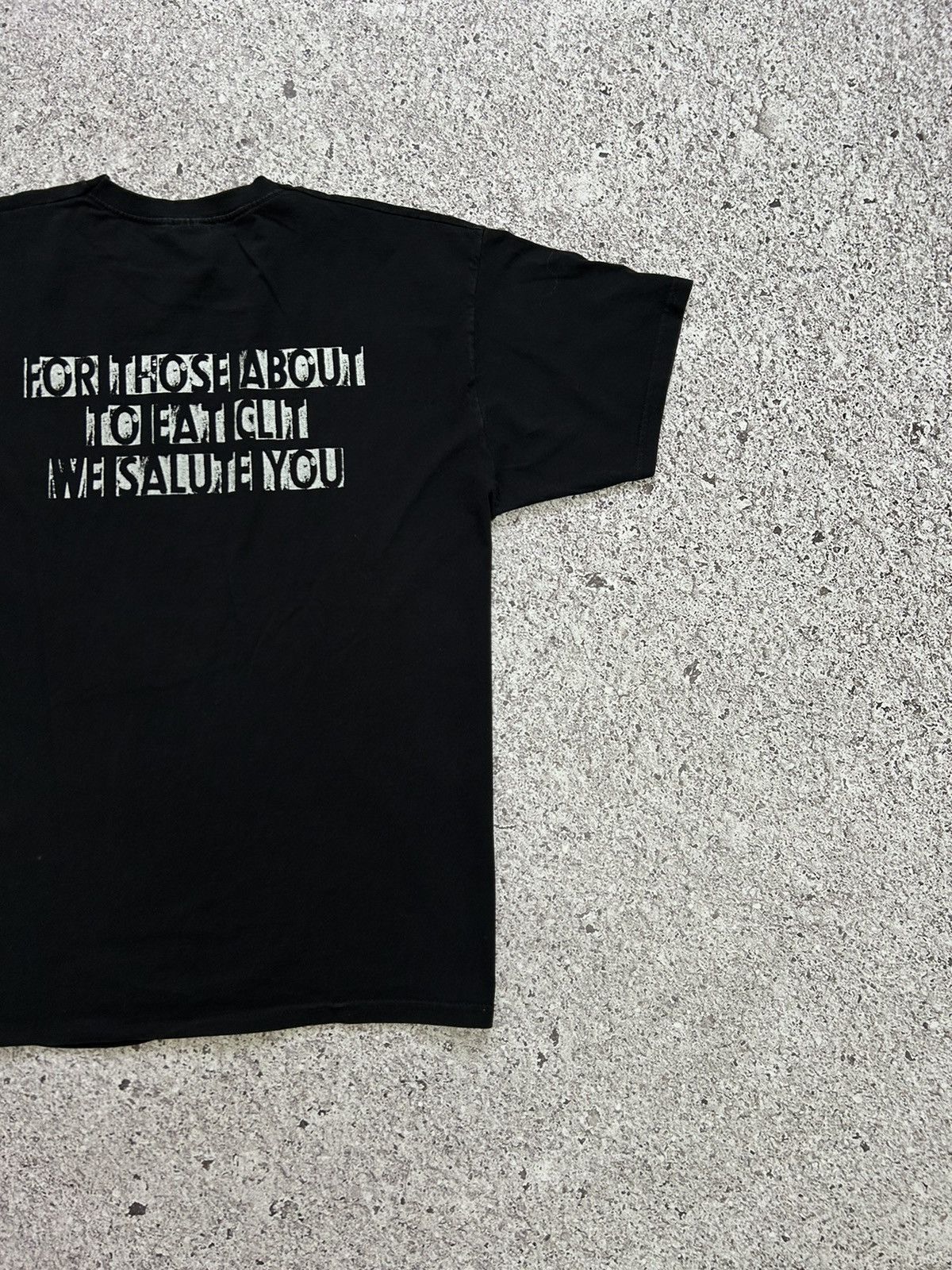 Band Tees × Vintage Vintage 00s Cliteater For Those About To Eat Clit T-Shirt Size US XL / EU 56 / 4 - 8 Thumbnail